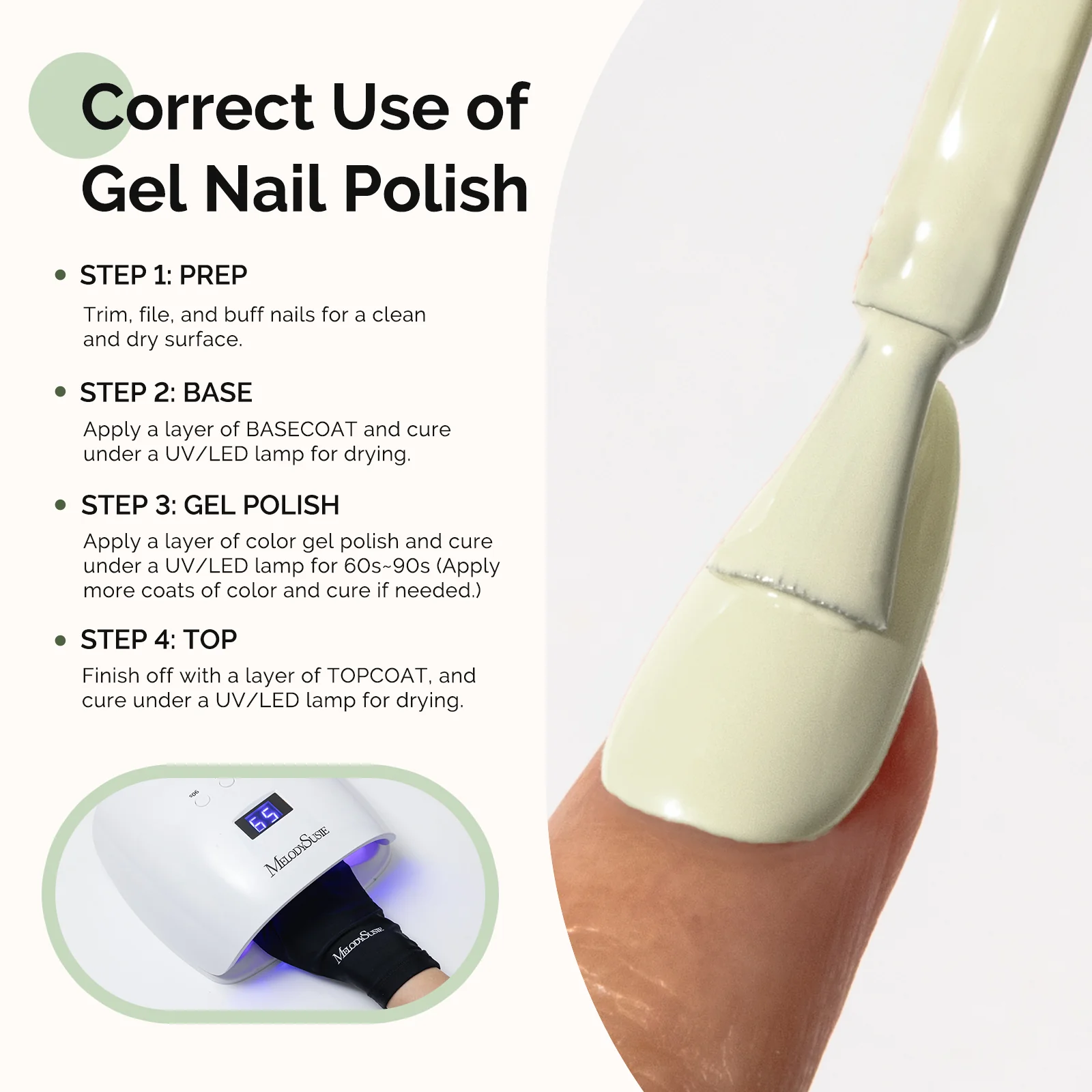 HEMA-Free Gel Nail Polish 0.5 fl oz/15ml - K0933 Thick Beige - Image 5