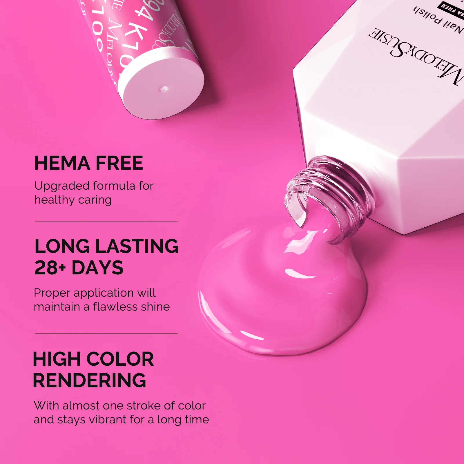 HEMA-Free Gel Nail Polish 0.5 fl oz/15ml - K1094 Thick Pinkish Purple - Image 3