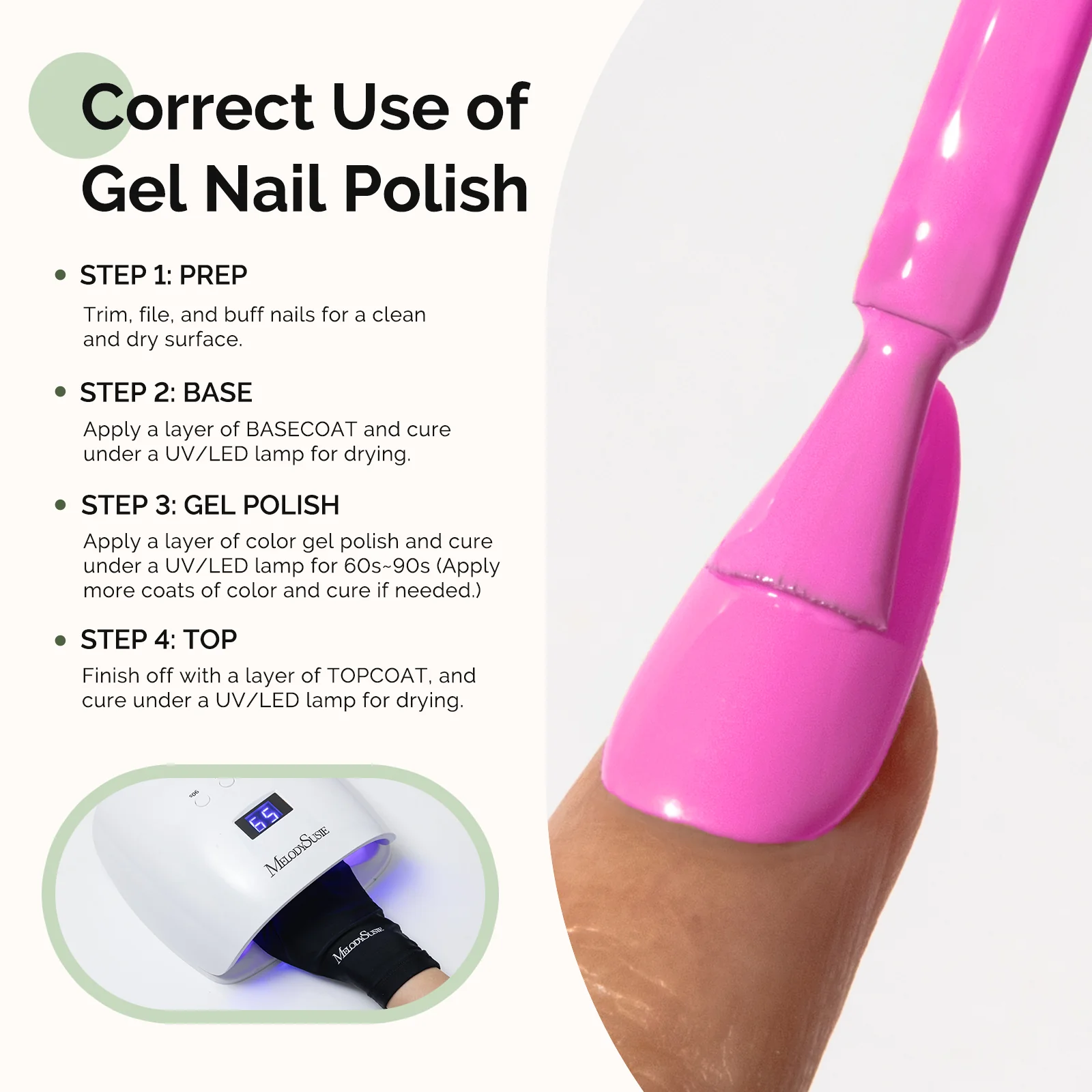 HEMA-Free Gel Nail Polish 0.5 fl oz/15ml - K1094 Thick Pinkish Purple - Image 5