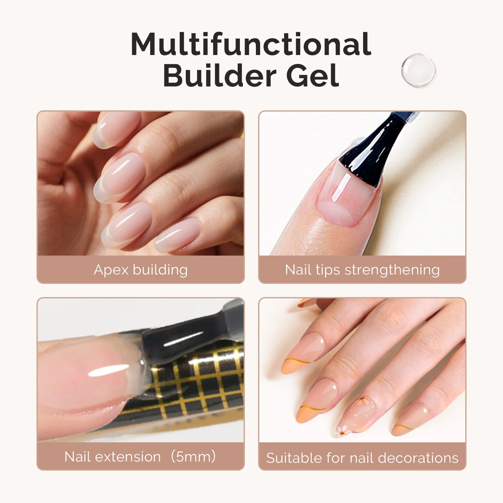 HEMA-Free & TPO-Free Builder Nail Gel 15ml - Image 10