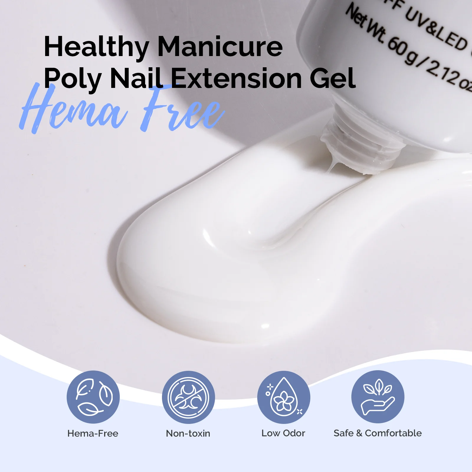 HEMA-Free & TPO-Free Poly Nail Extension Gel – 60g - Image 10
