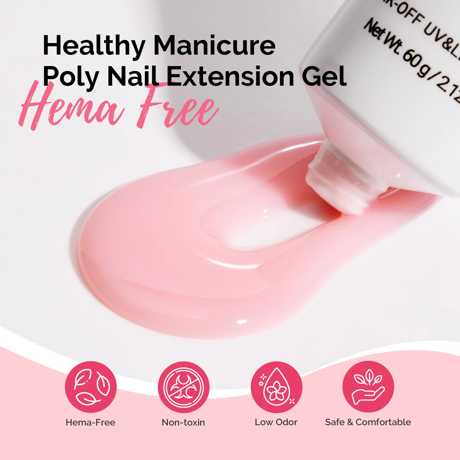 HEMA-Free & TPO-Free Poly Nail Extension Gel – 60g - Image 7