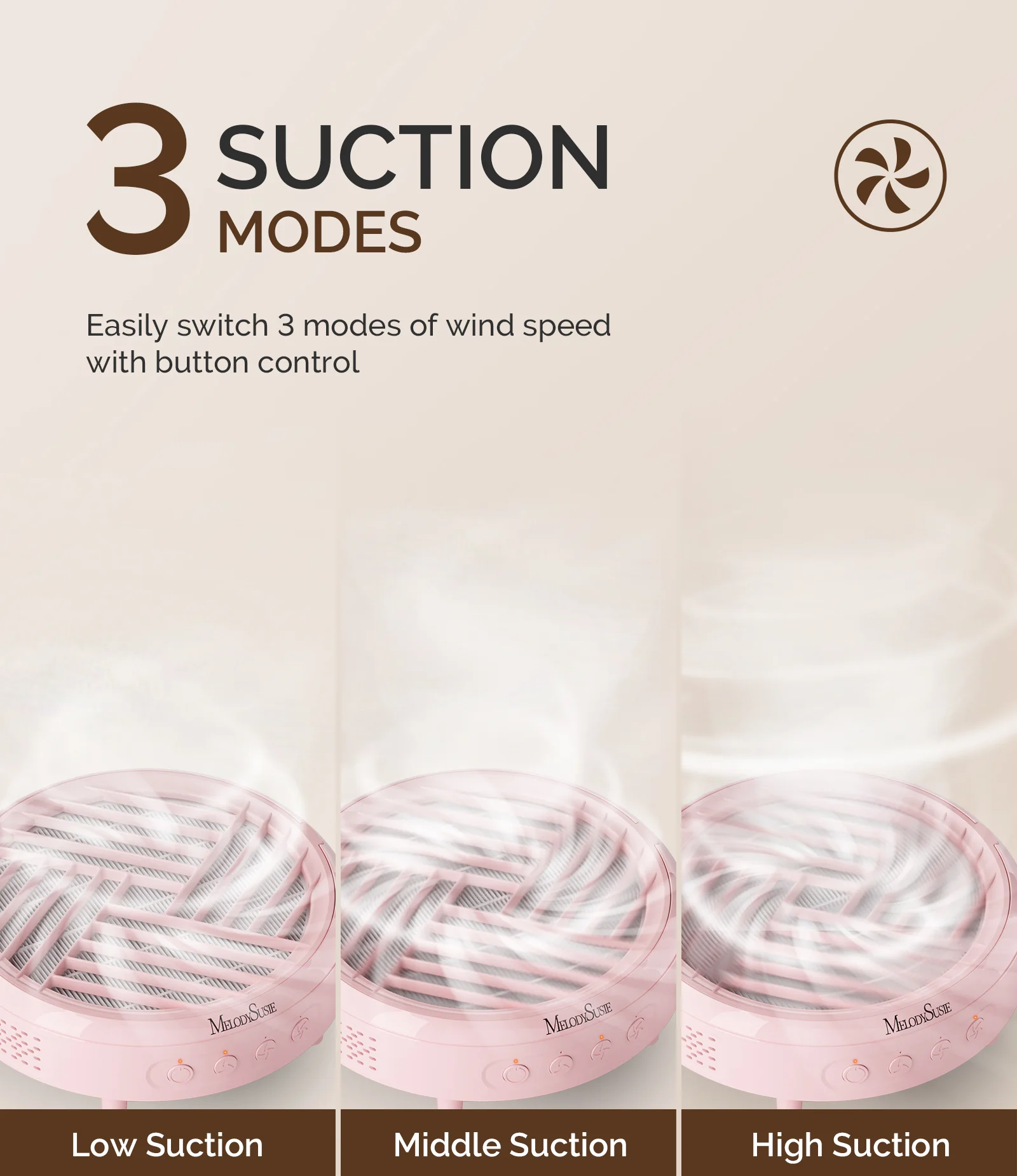 HPro Nail Dust Collector - Pink - Image 4