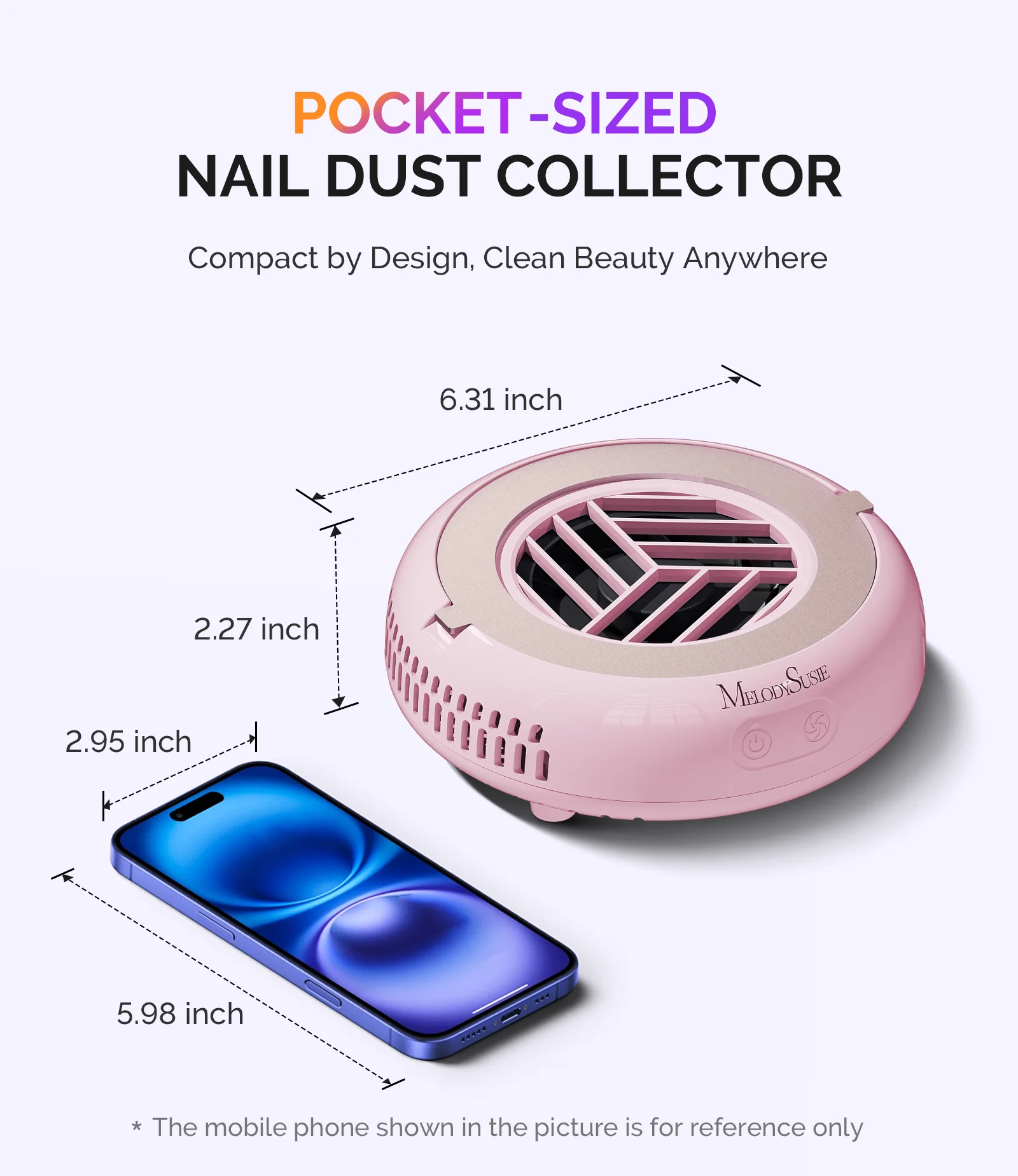 HProA Nail Dust Collector Pink Kit - Image 8
