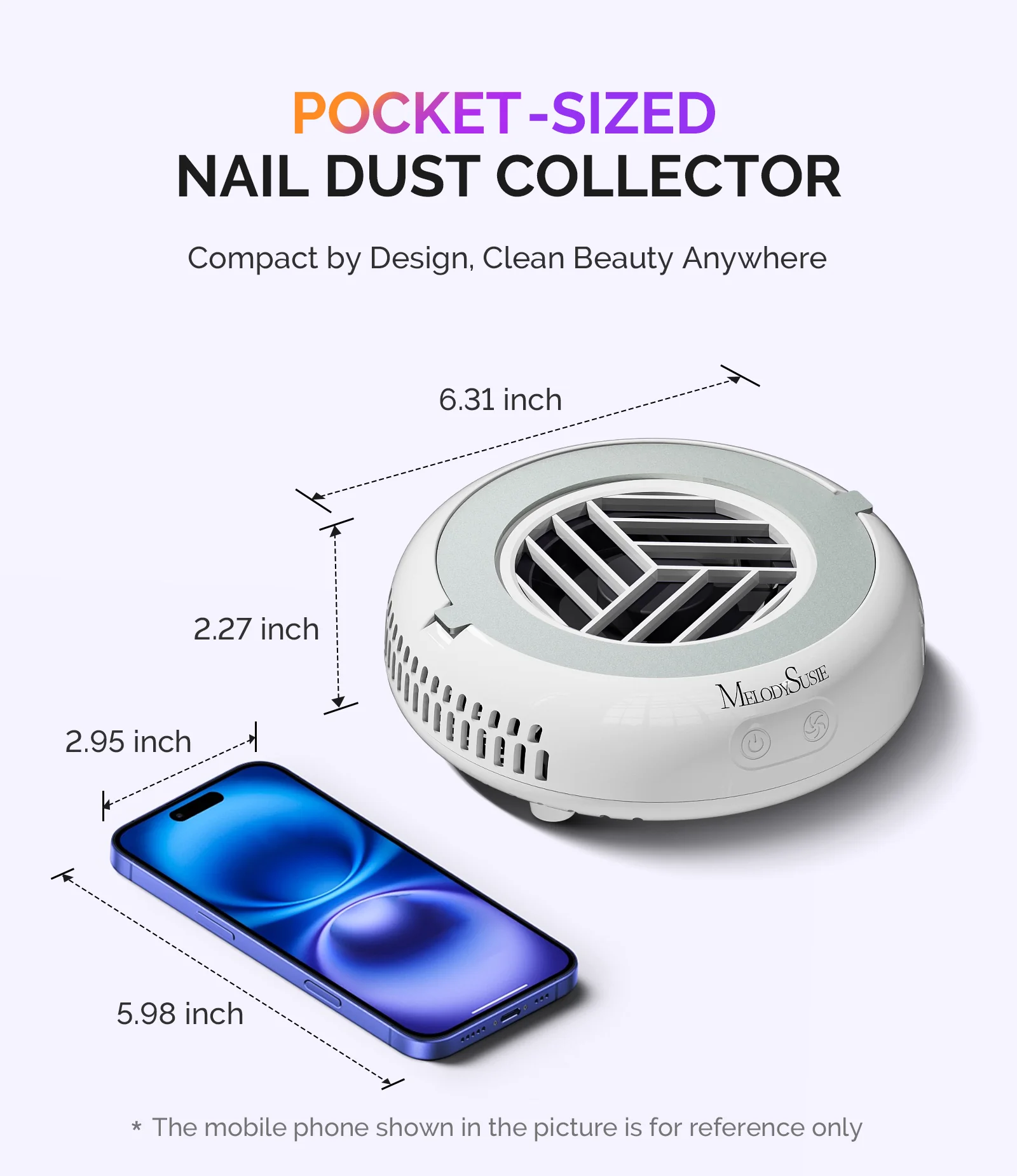 HProA Nail Dust Collector - White - Image 5
