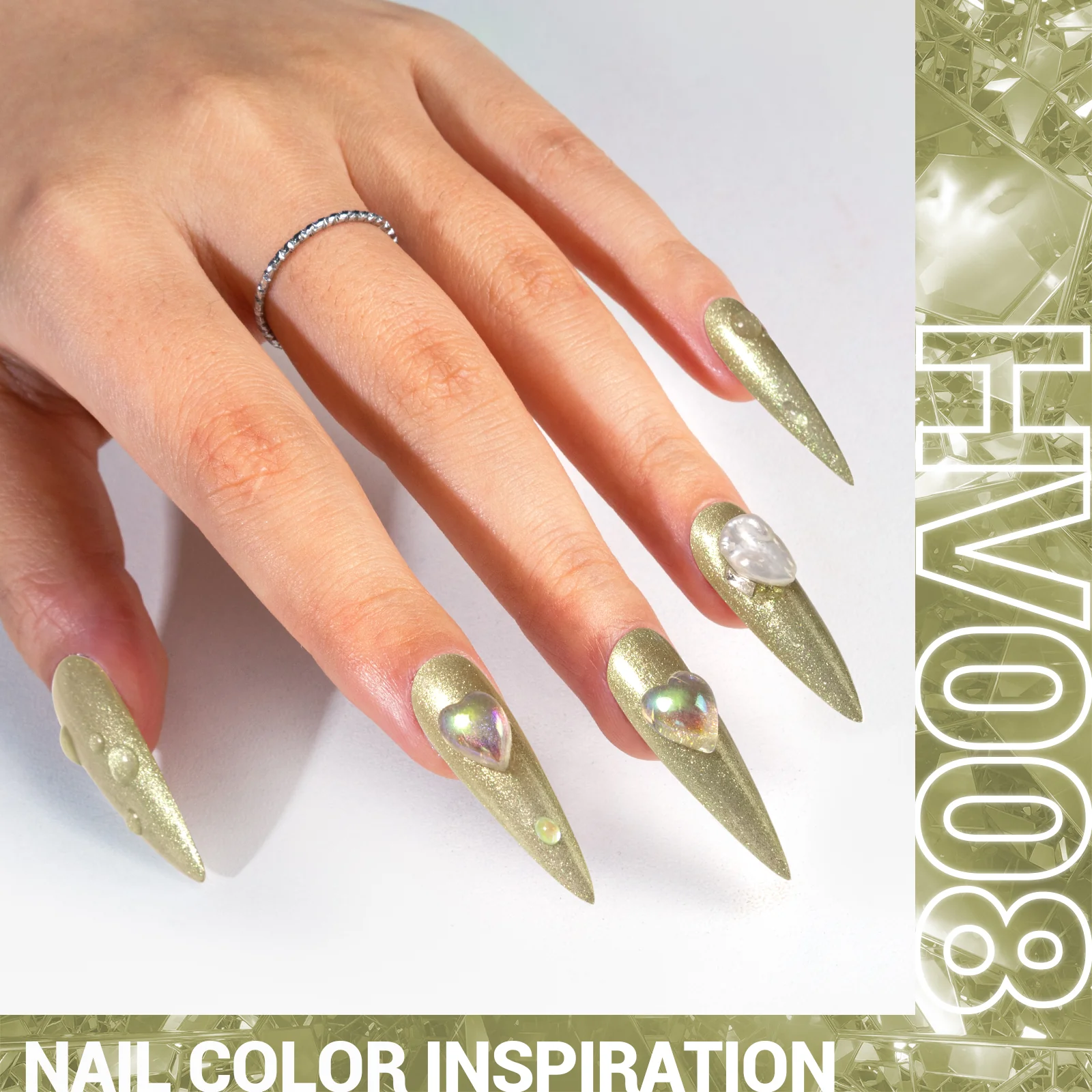 HV008 Moonlight Meadow - TPO-Free Thick Gel Nail Polish(15ml) - Image 2