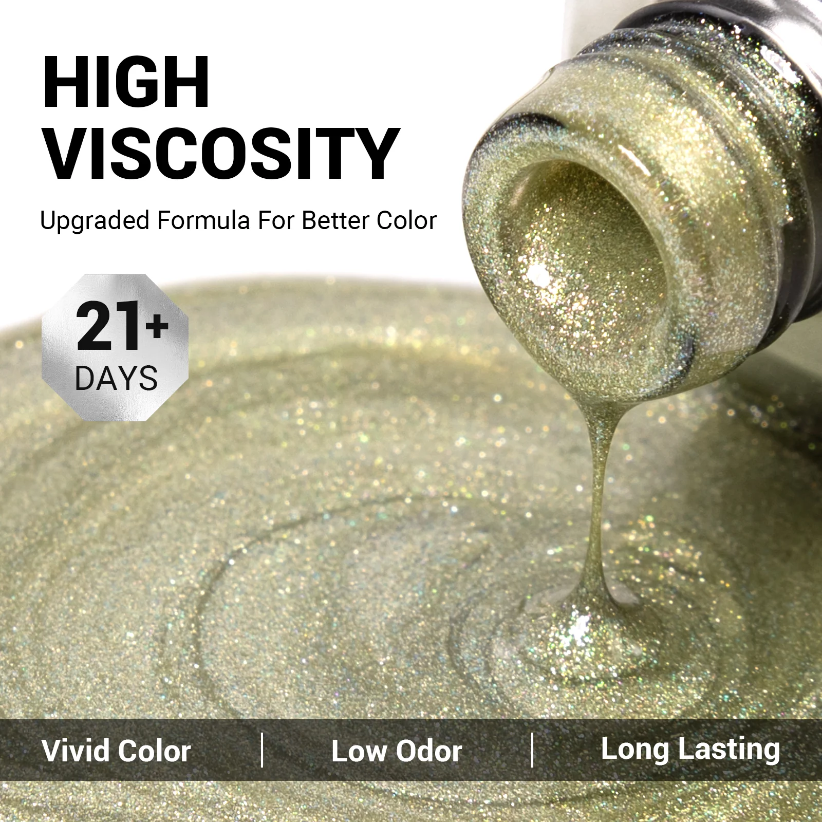 HV008 Moonlight Meadow - TPO-Free Thick Gel Nail Polish(15ml) - Image 3