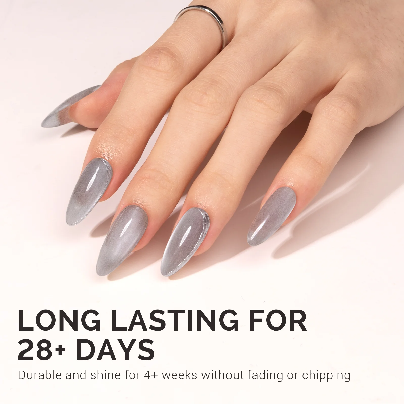 Jeweliver Cat Eye HEMA-Free & TPO-Free Gel Nail Polish 0.5 fl oz/15ml - Bright Fine G1080 - Image 5