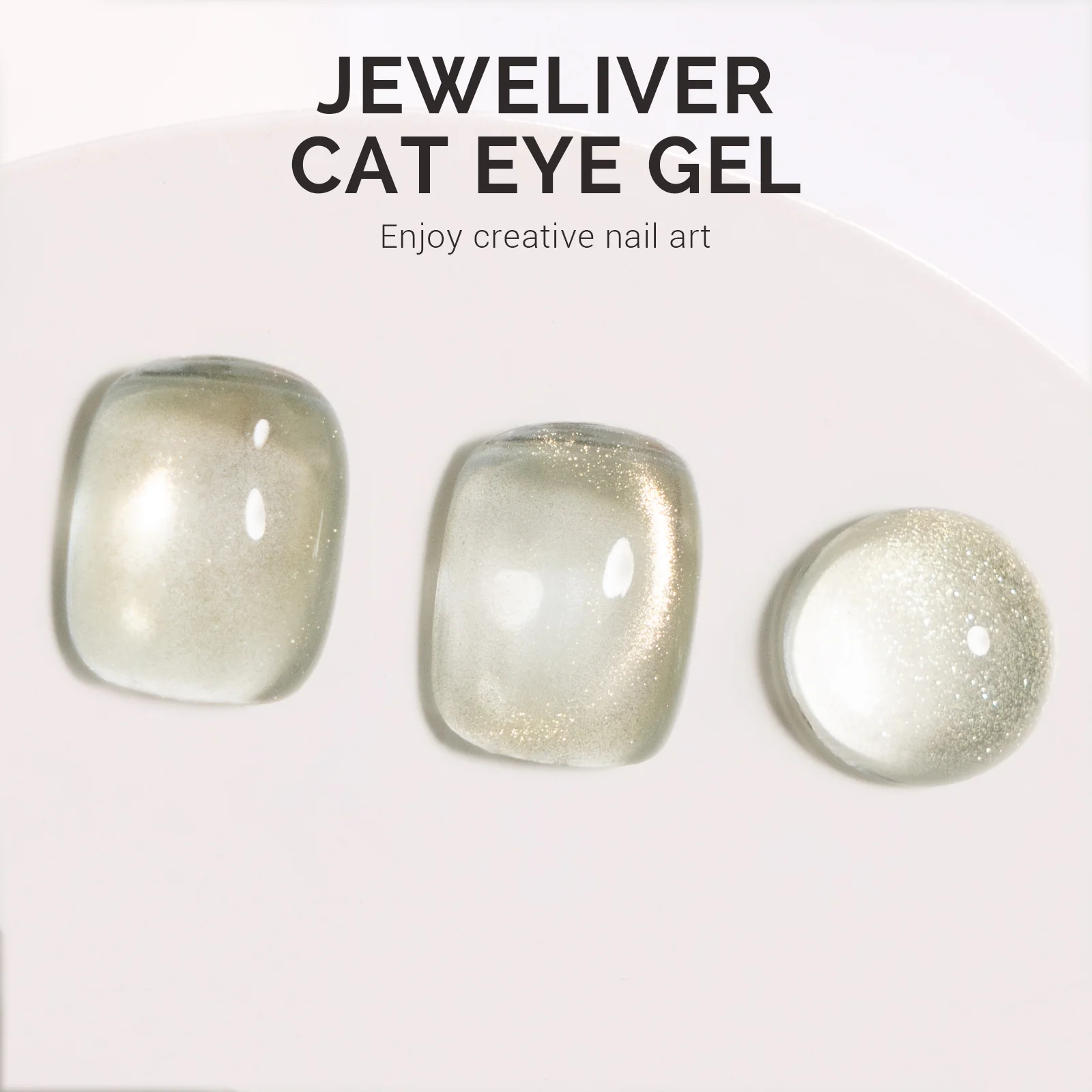 Jeweliver Cat Eye HEMA-Free & TPO-Free Gel Nail Polish 0.5 fl oz/15ml - Bright Gold G1060 - Image 3