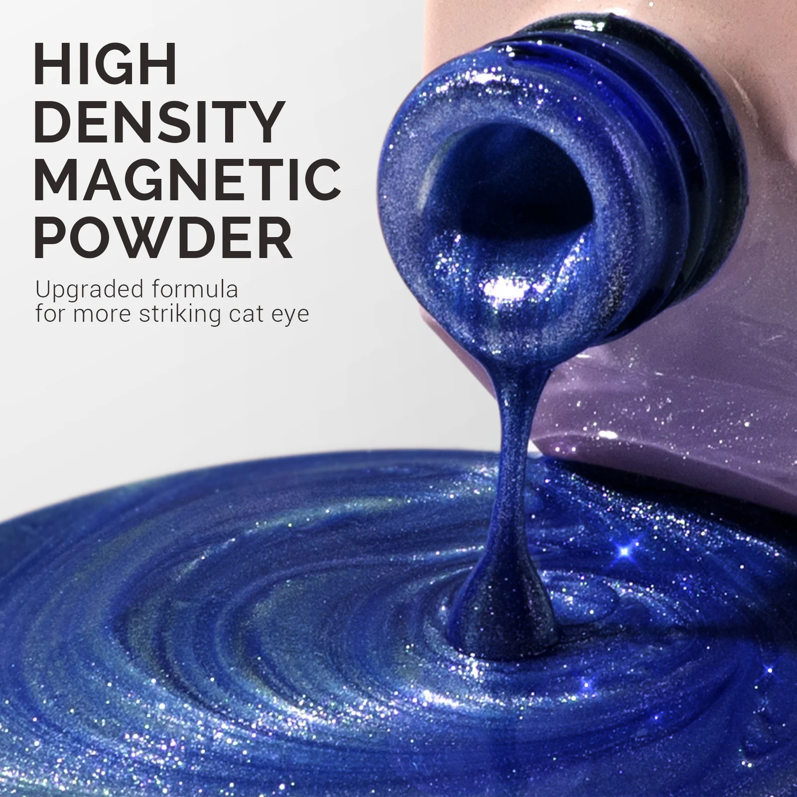 Jeweliver Cat Eye Gel Nail Polish 0.5 fl oz/15ml - Galaxy Blue C6687 - Image 2