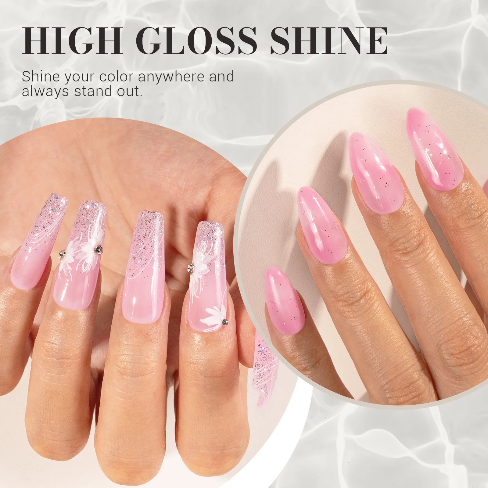 Jeweliver Jelly TPO-Free Gel Nail Polish 0.5 fl oz/15ml - Berry Pink JM16 - Image 3