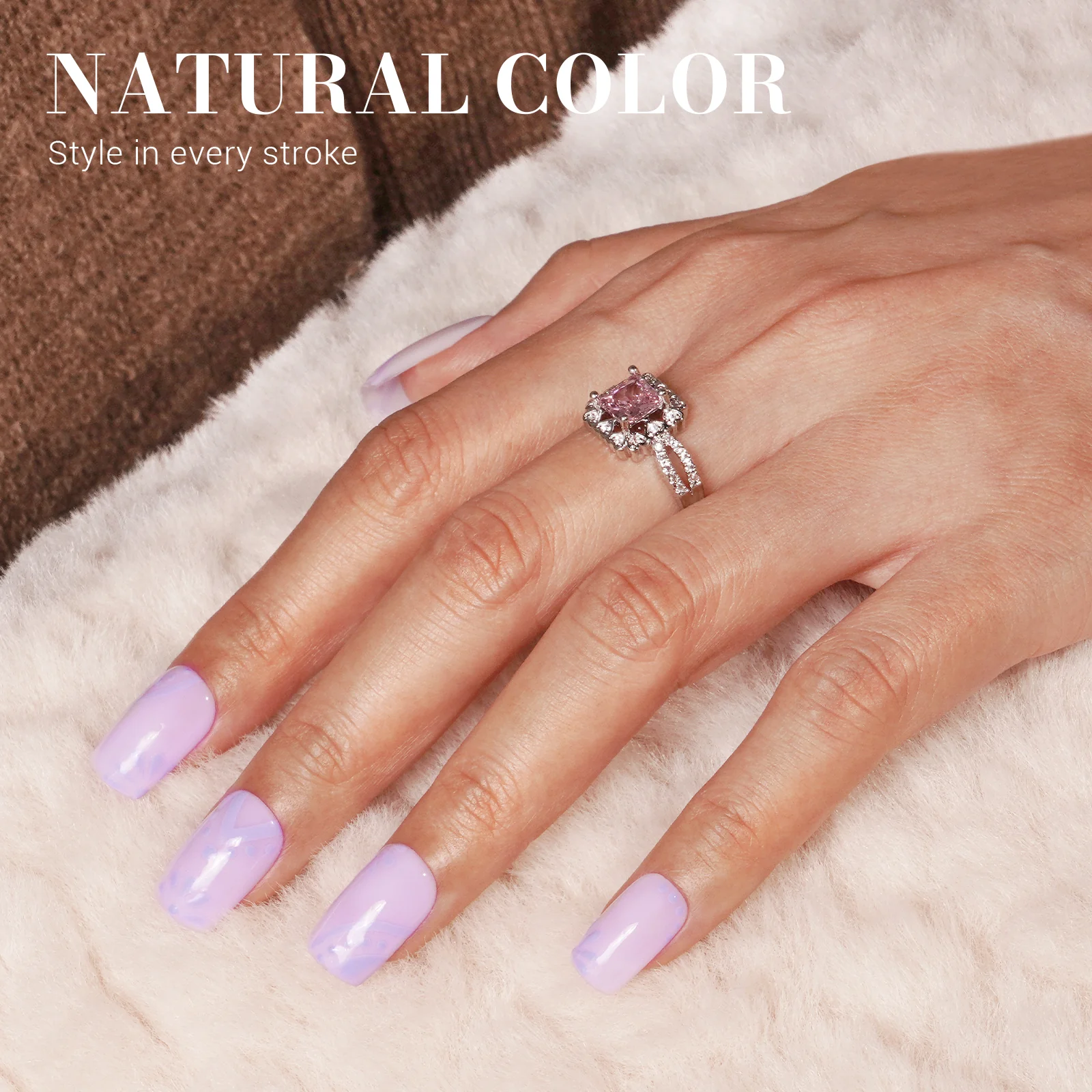 Jeweliver Jelly TPO-Free Gel Nail Polish 0.5 fl oz/15ml - Fog Purple JM04 - Image 5
