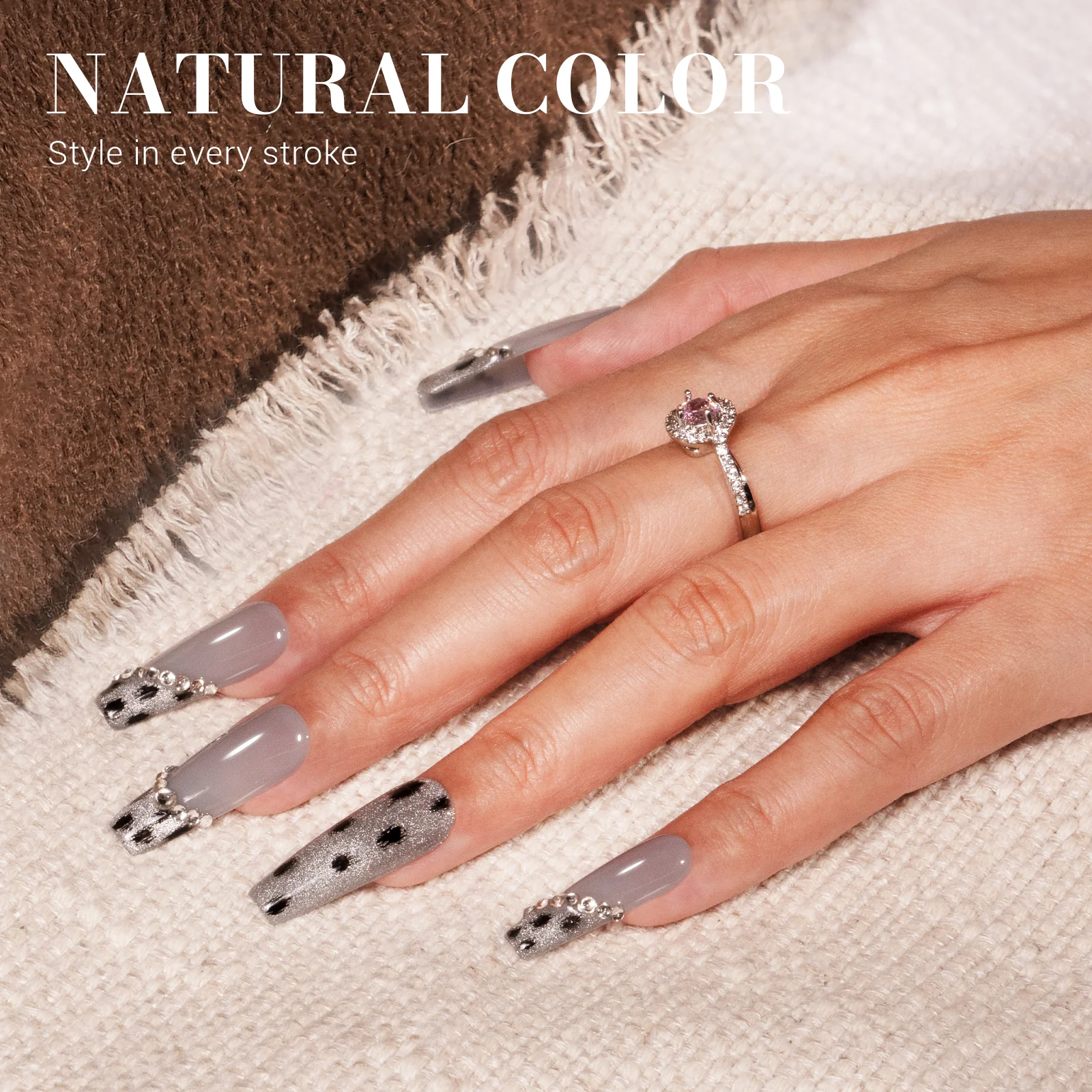 Jeweliver Jelly TPO-Free Gel Nail Polish 0.5 fl oz/15ml - Gray JM30 - Image 5