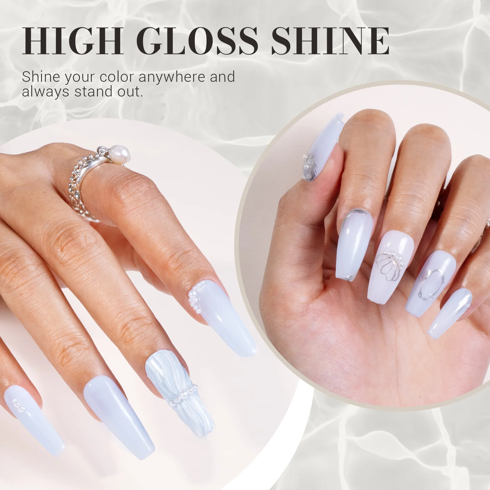 Jeweliver Jelly TPO-Free Gel Nail Polish 0.5 fl oz/15ml - Light Blue JM01 - Image 3