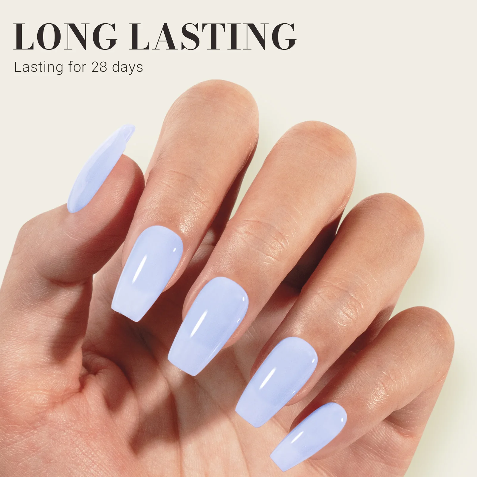 Jeweliver Jelly TPO-Free Gel Nail Polish 0.5 fl oz/15ml - Light Blue JM01 - Image 4