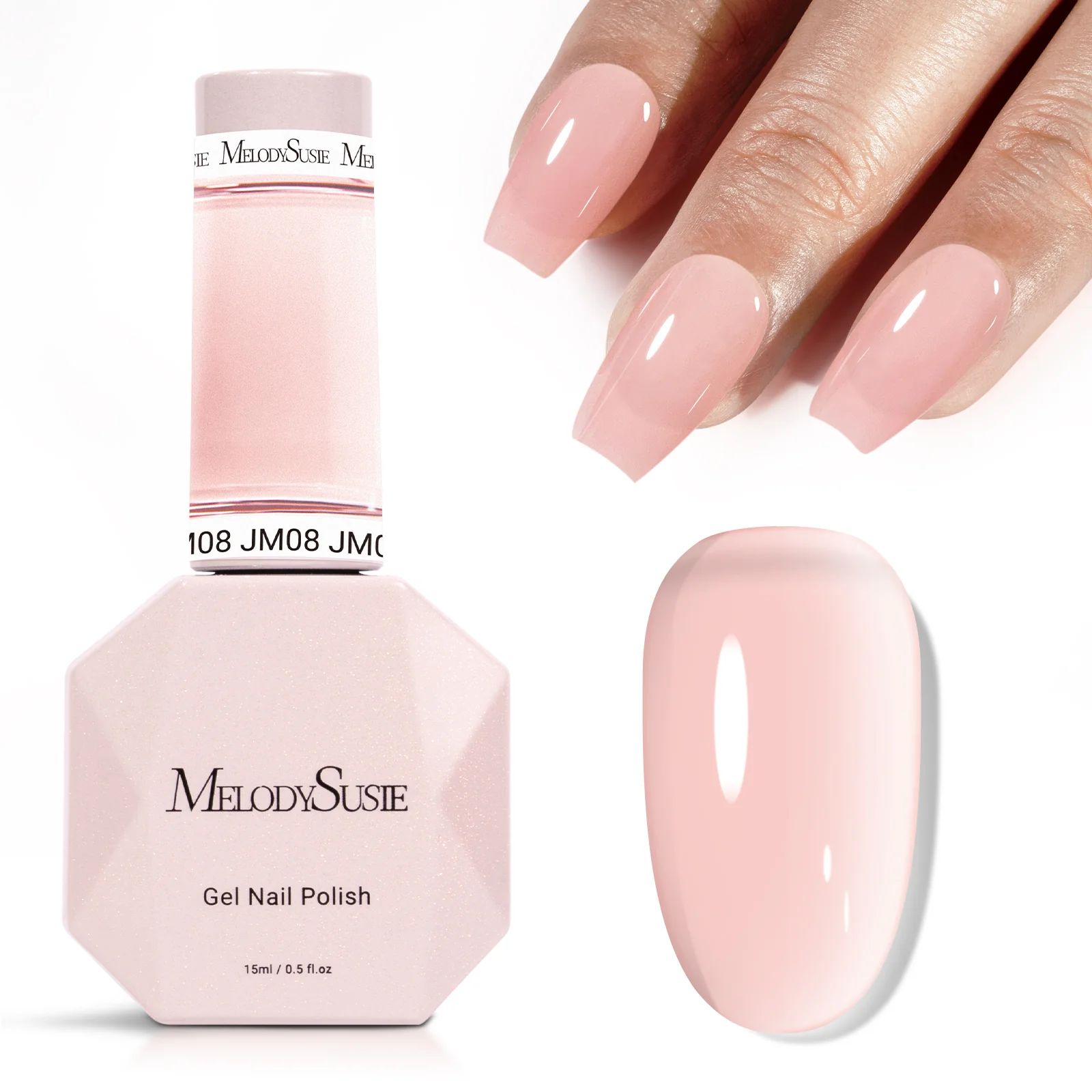 Jeweliver Jelly TPO-Free Gel Nail Polish 0.5 fl oz/15ml - Nude JM08
