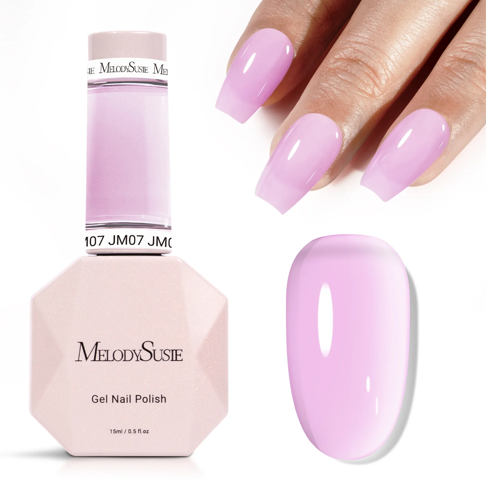 Jeweliver Jelly TPO-Free Gel Nail Polish 0.5 fl oz/15ml - Pink Purple JM07