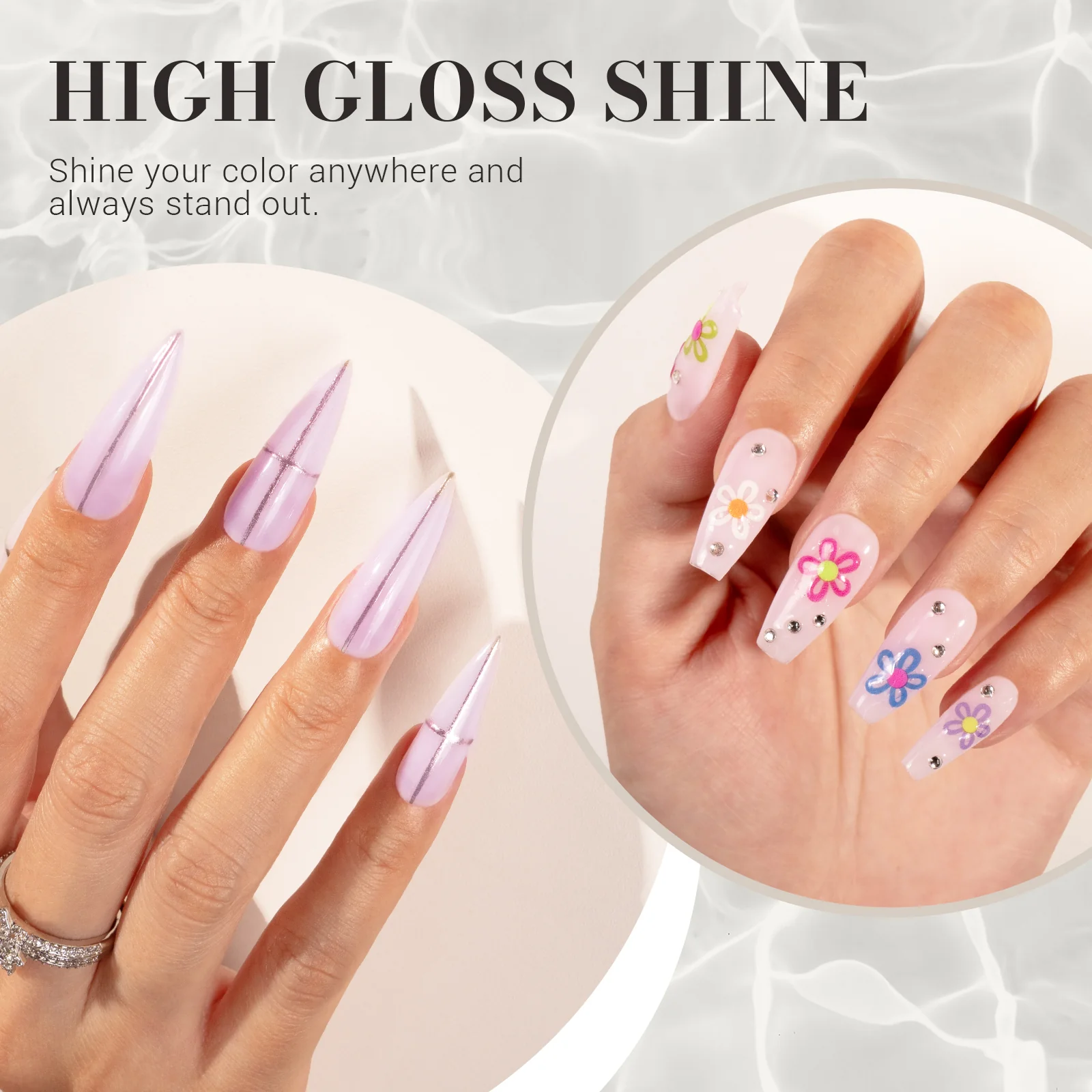 Jeweliver Jelly TPO-Free Gel Nail Polish 0.5 fl oz/15ml - Pink Purple JM07 - Image 3