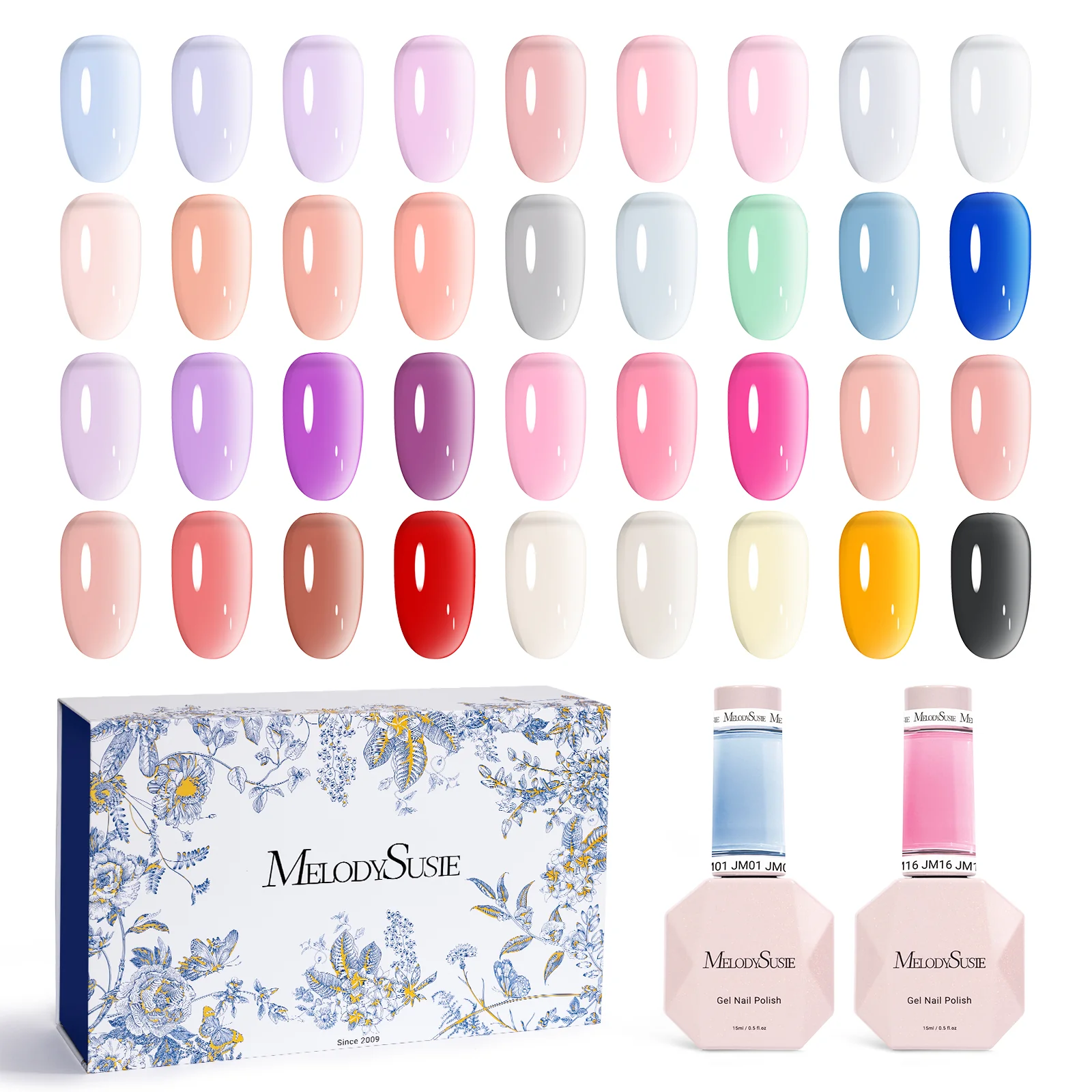 Jeweliver Jelly TPO-Free Gel Nail Polish 0.5 fl oz/15ml Set - Image 3