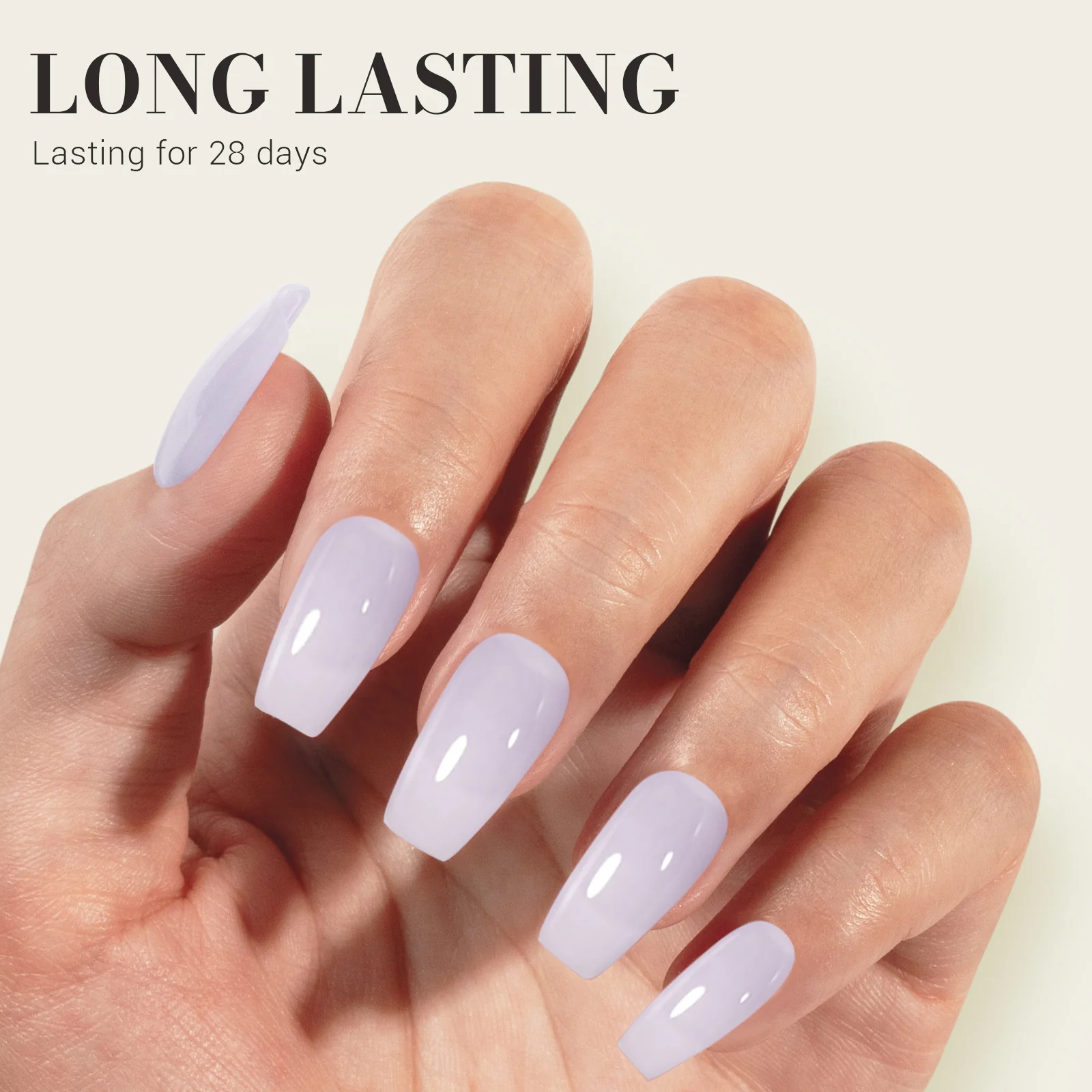 Jeweliver Jelly TPO-Free Gel Nail Polish 0.5 fl oz/15ml - Milky JM22 - Image 4