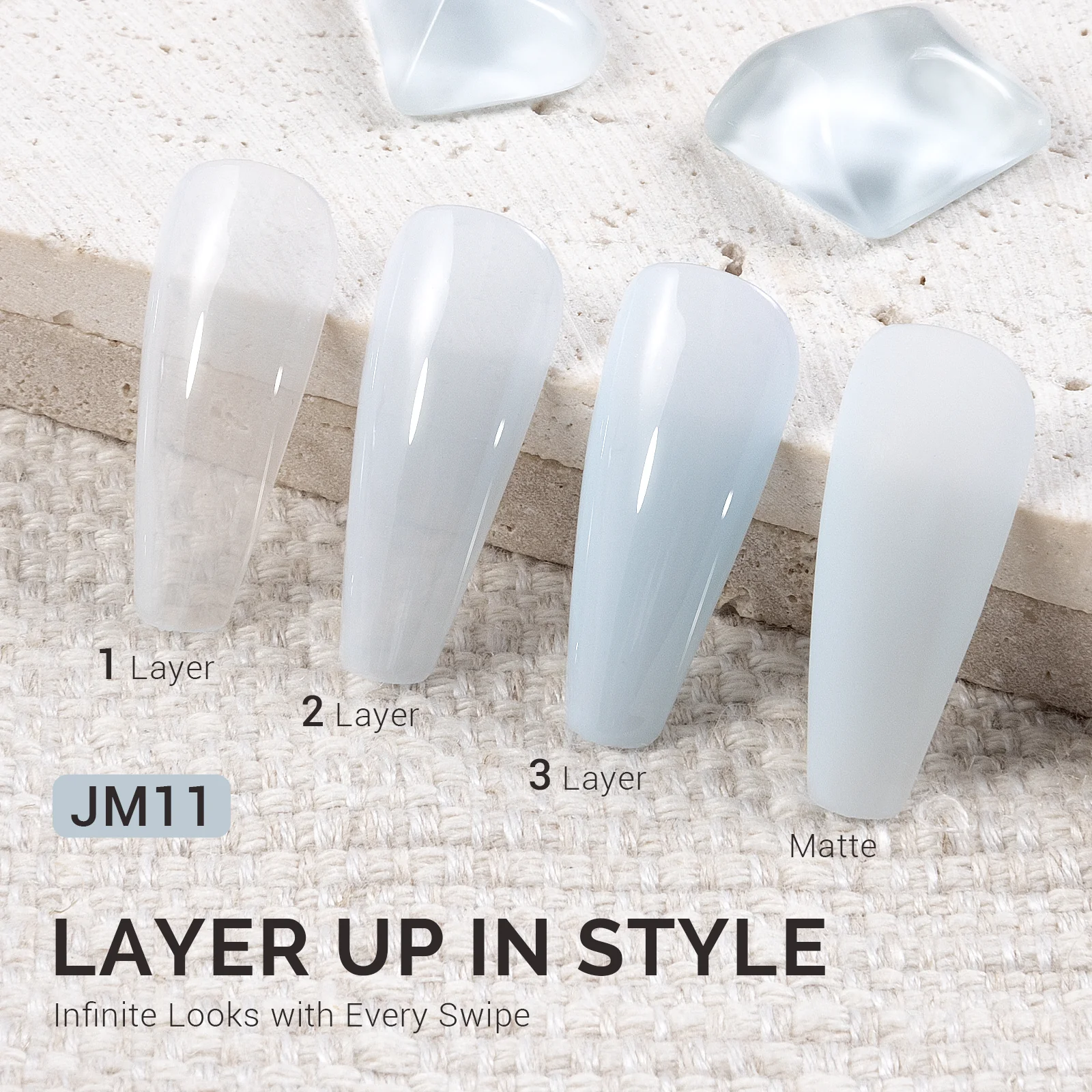 Jeweliver Jelly TPO-Free Gel Polish 15ml - Blue Aquamarine - JM11 - Image 2