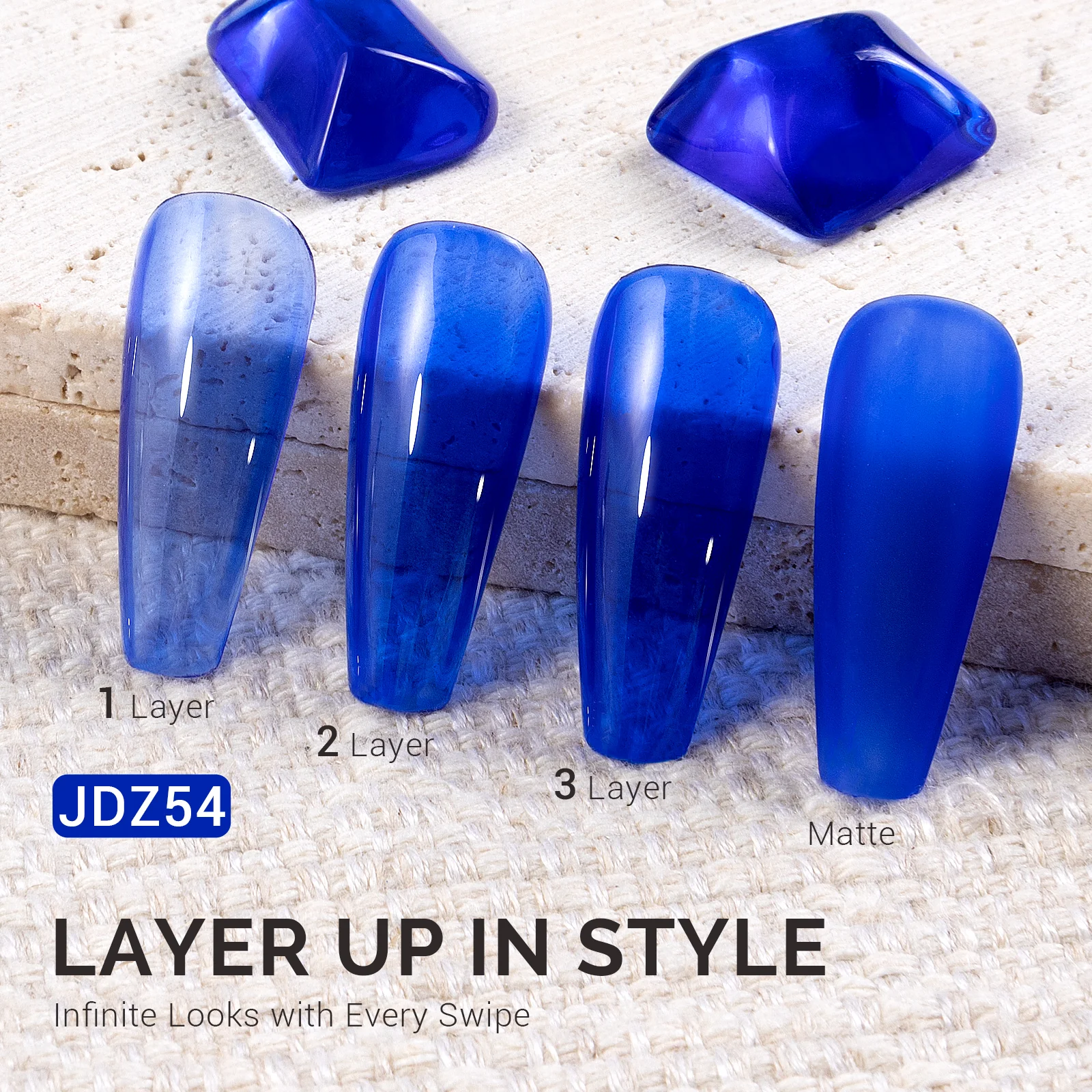Jeweliver Jelly TPO-Free Gel Polish 15ml - Blue Tanzanite - JDZ54 - Image 2