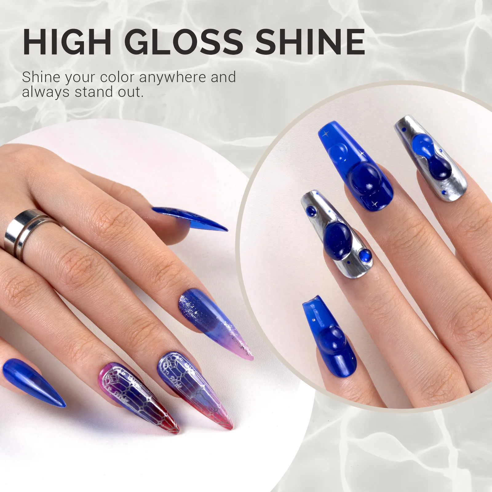 Jeweliver Jelly TPO-Free Gel Polish 15ml - Blue Tanzanite - JDZ54 - Image 3
