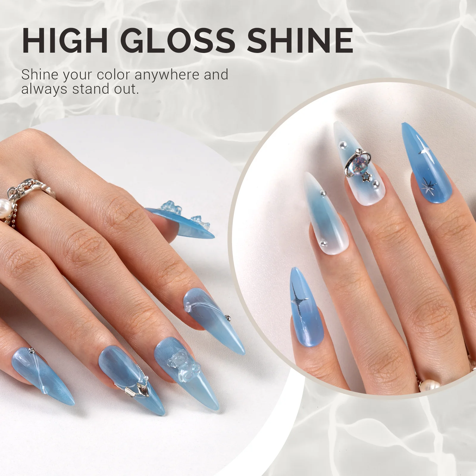 Jeweliver Jelly TPO-Free Gel Polish 15ml - Blue Topaz - JP53 - Image 3