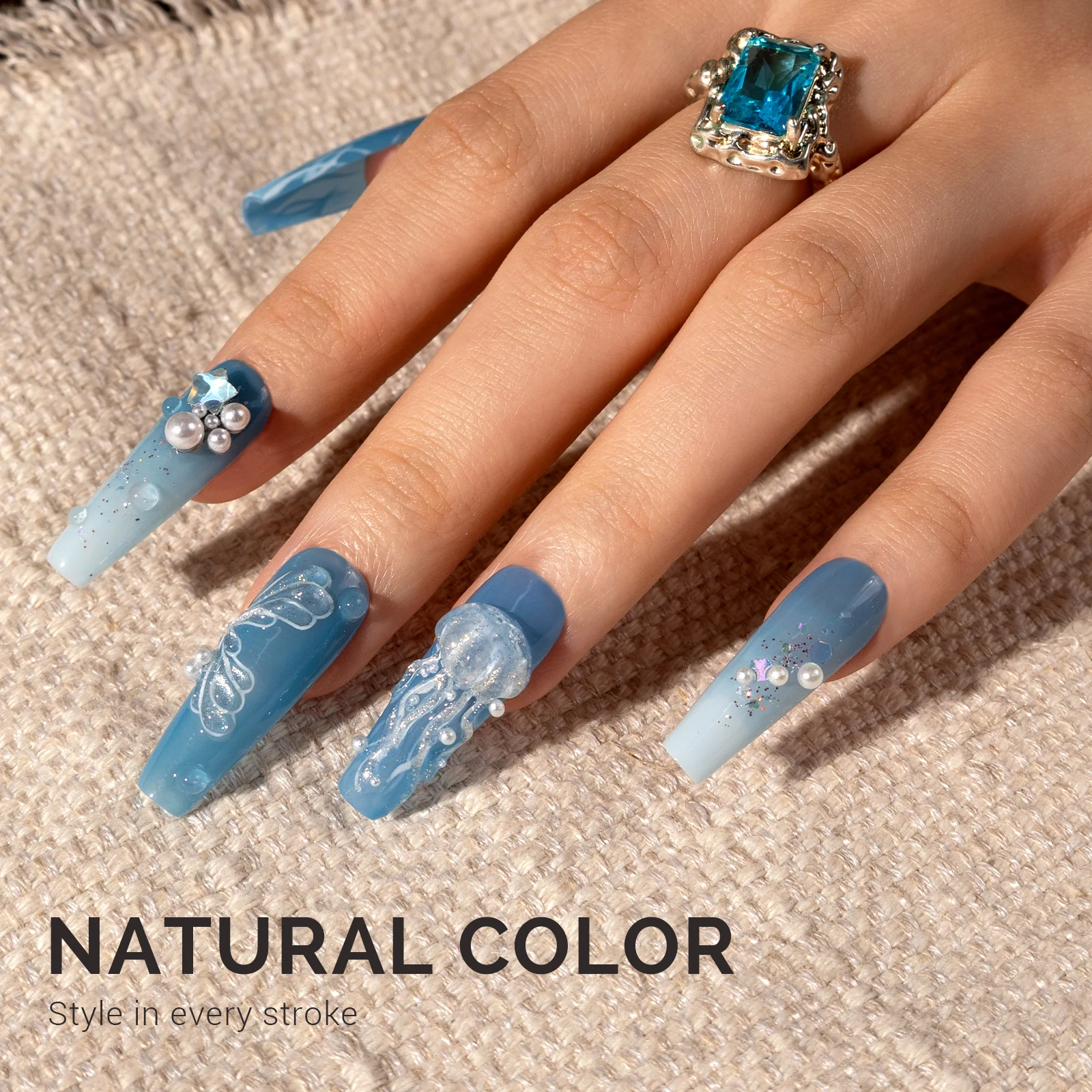 Jeweliver Jelly TPO-Free Gel Polish 15ml - Blue Topaz - JP53 - Image 5
