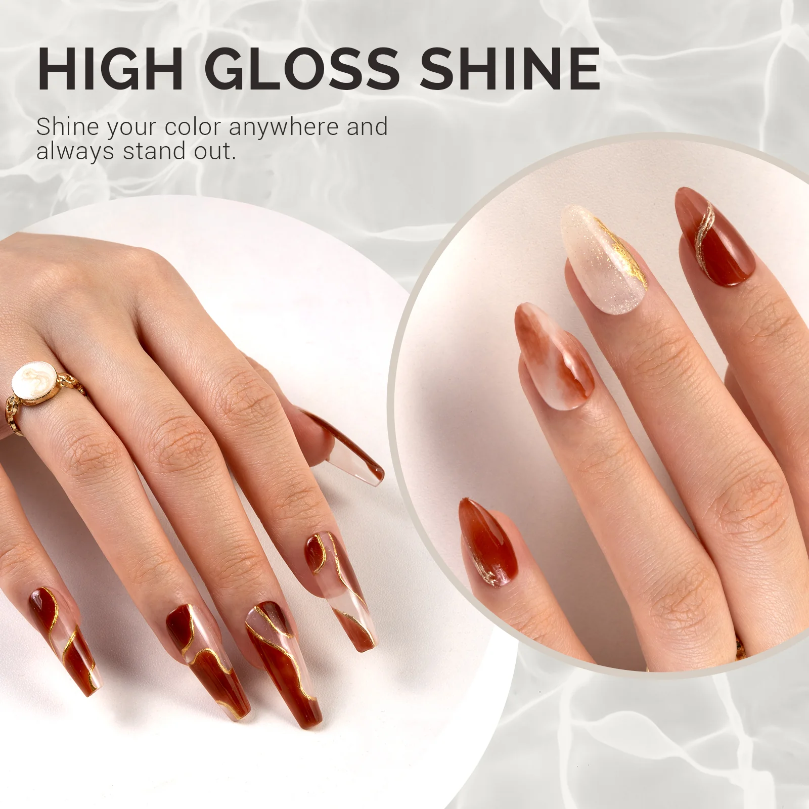 Jeweliver Jelly TPO-Free Gel Polish 15ml - Brown Obsidian - JC17 - Image 3
