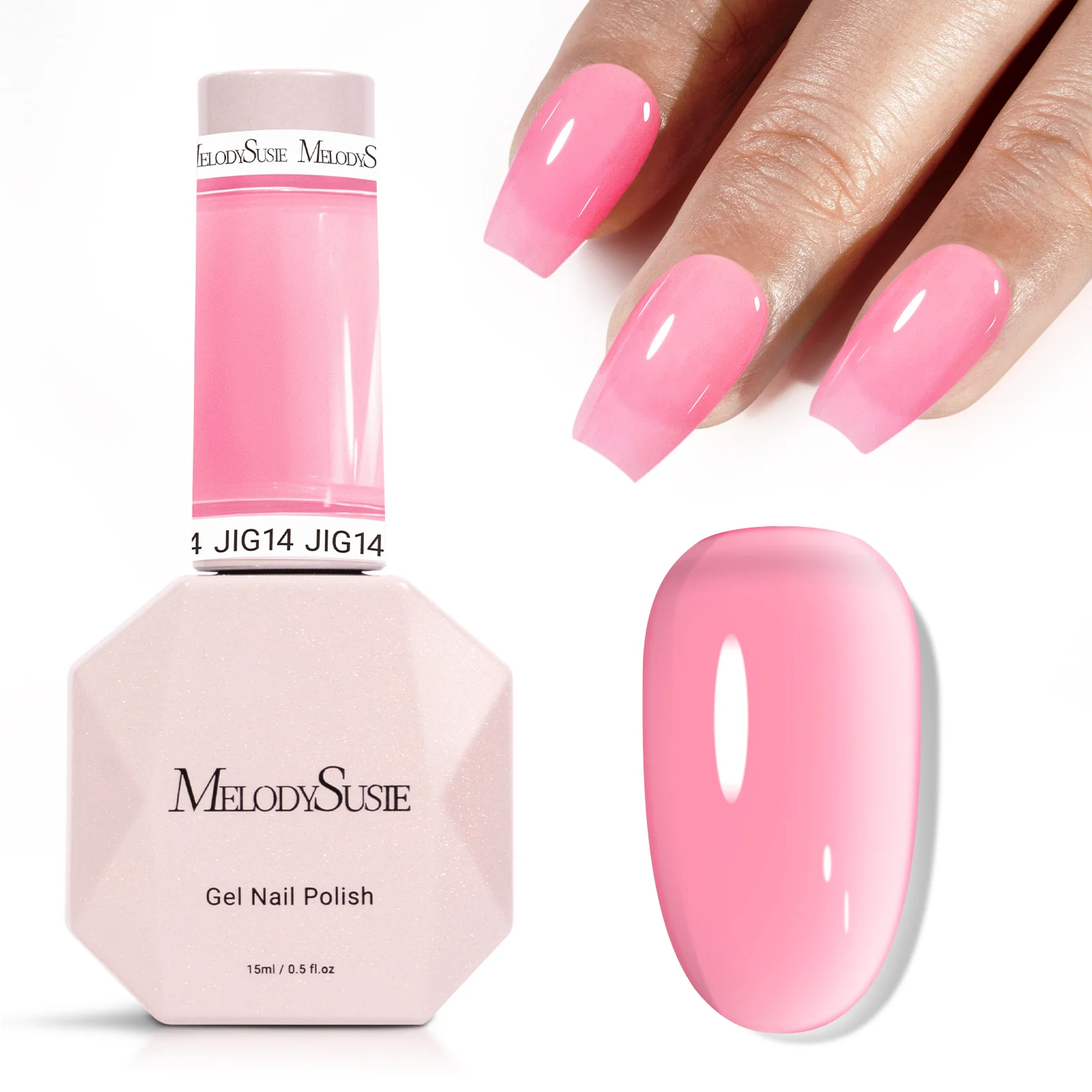 Jeweliver Jelly TPO-Free Gel Polish 15ml - Padparadscha Sapphire - JIG14