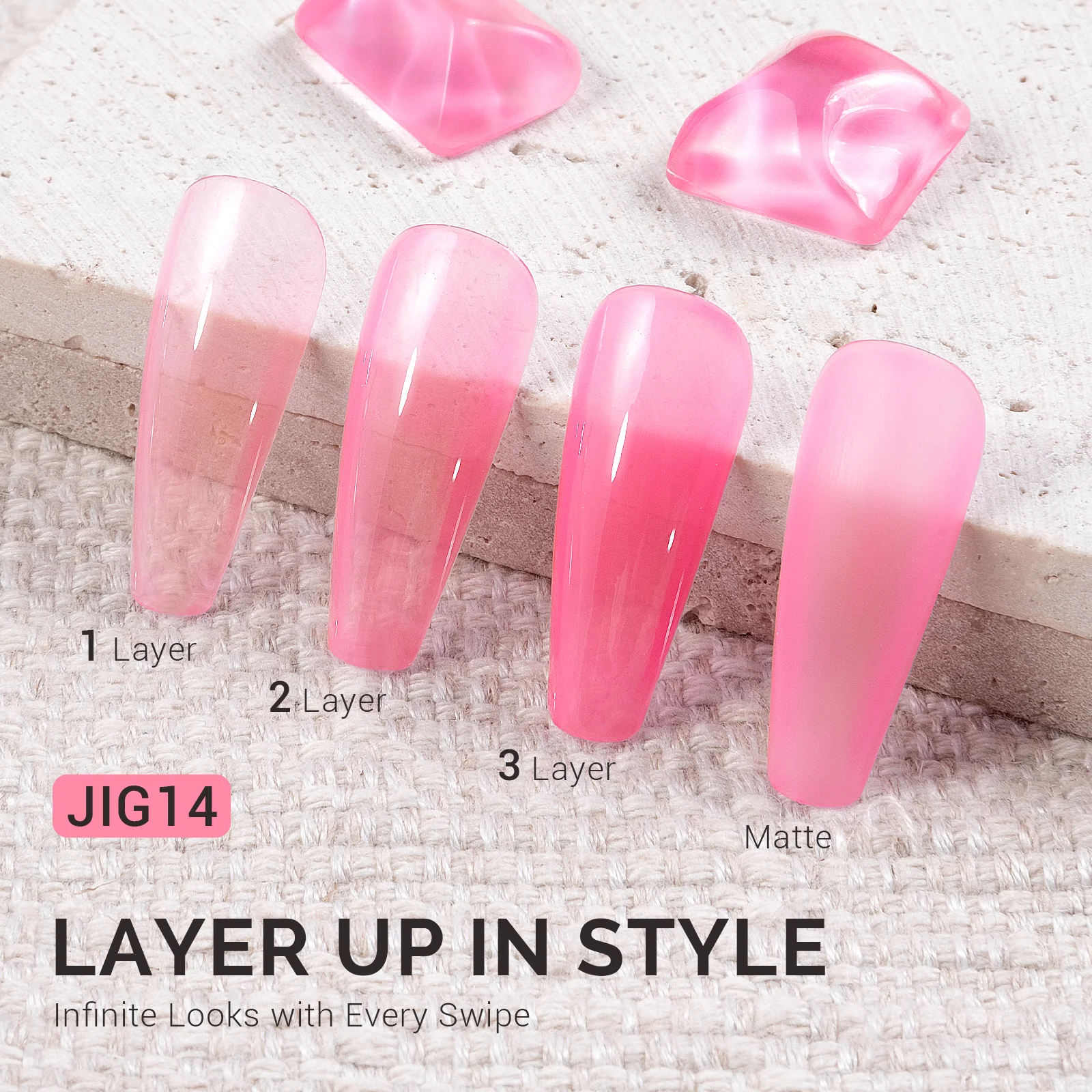 Jeweliver Jelly TPO-Free Gel Polish 15ml - Padparadscha Sapphire - JIG14 - Image 2