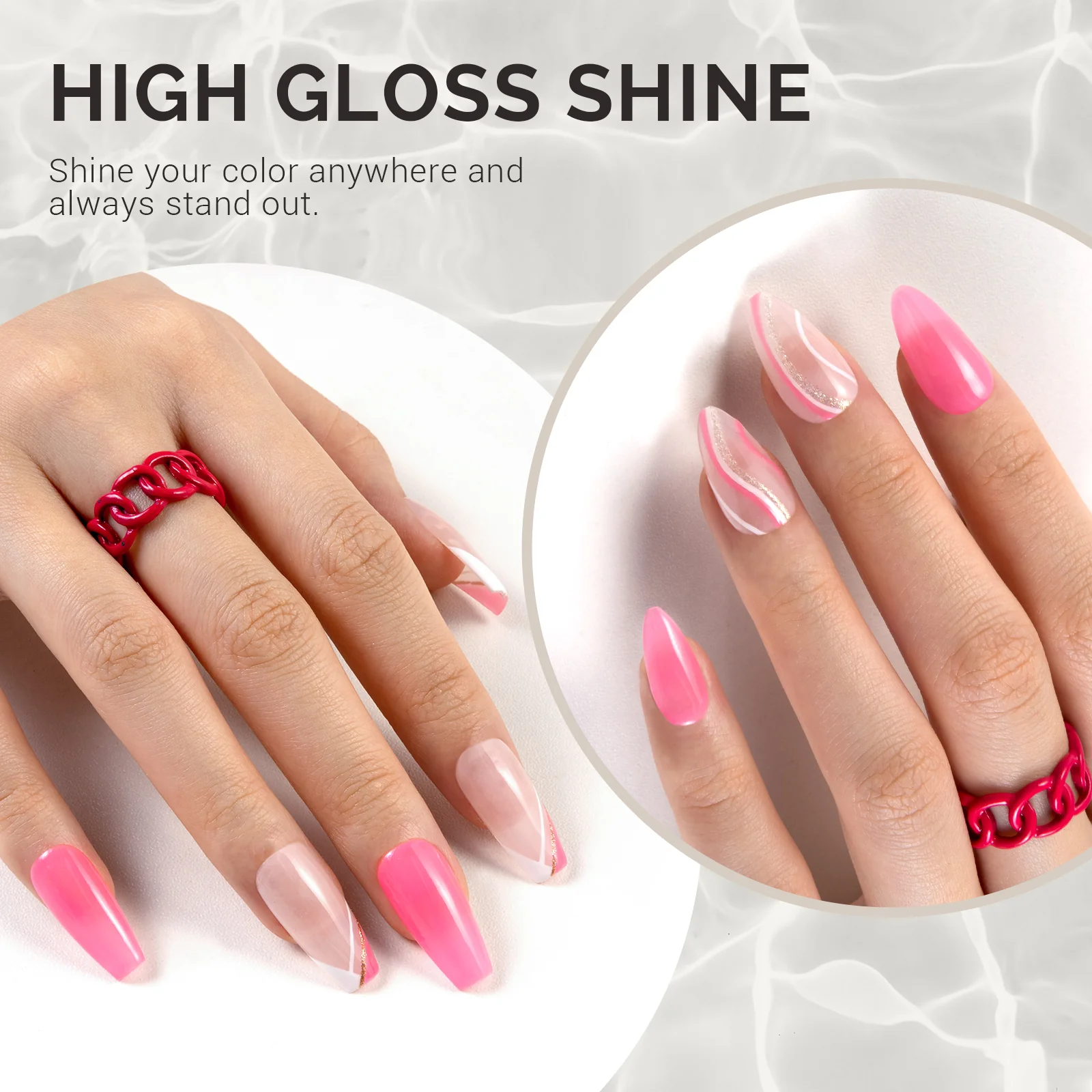 Jeweliver Jelly TPO-Free Gel Polish 15ml - Padparadscha Sapphire - JIG14 - Image 3