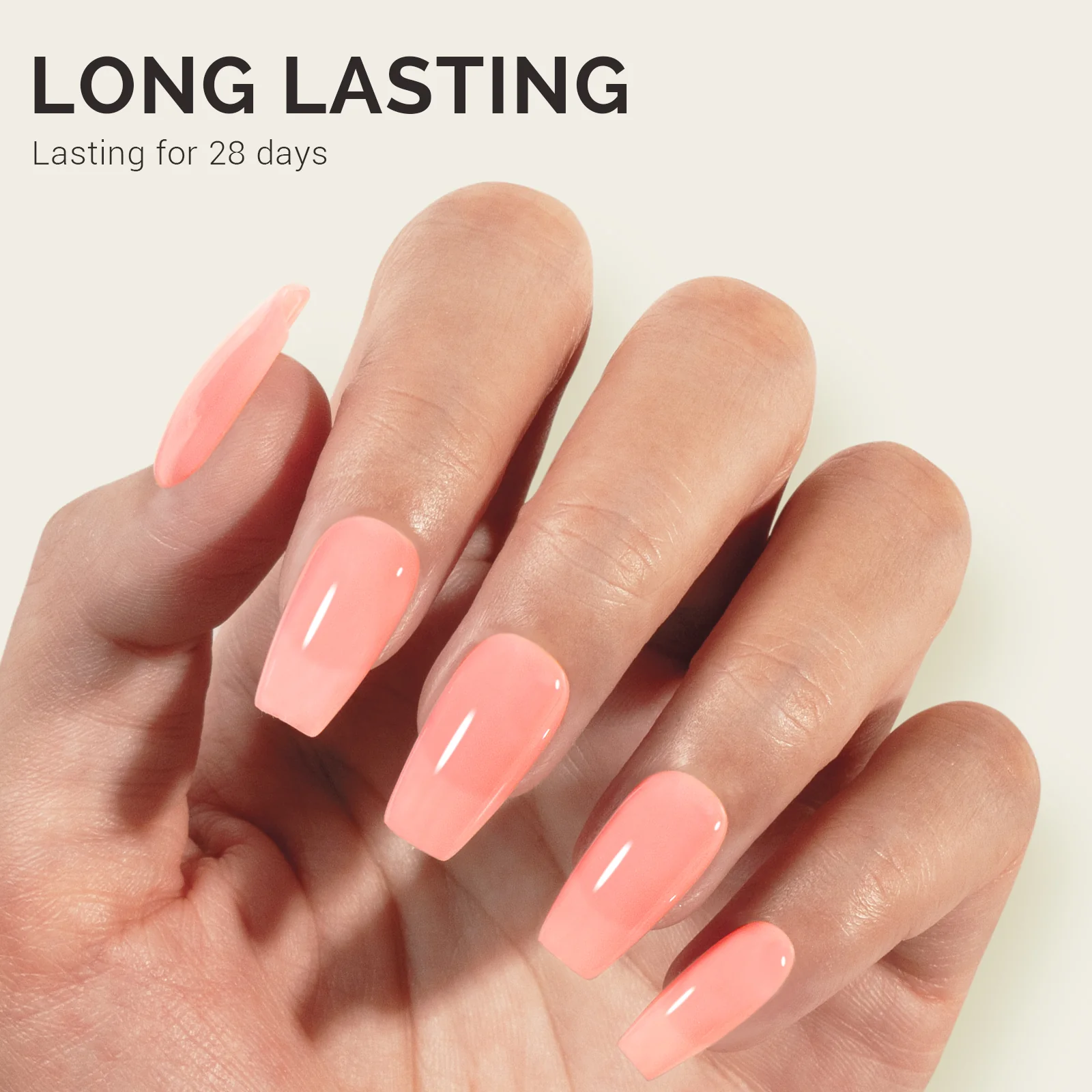 Jeweliver Jelly TPO-Free Gel Polish 15ml - Pink Coral - JP03 - Image 4