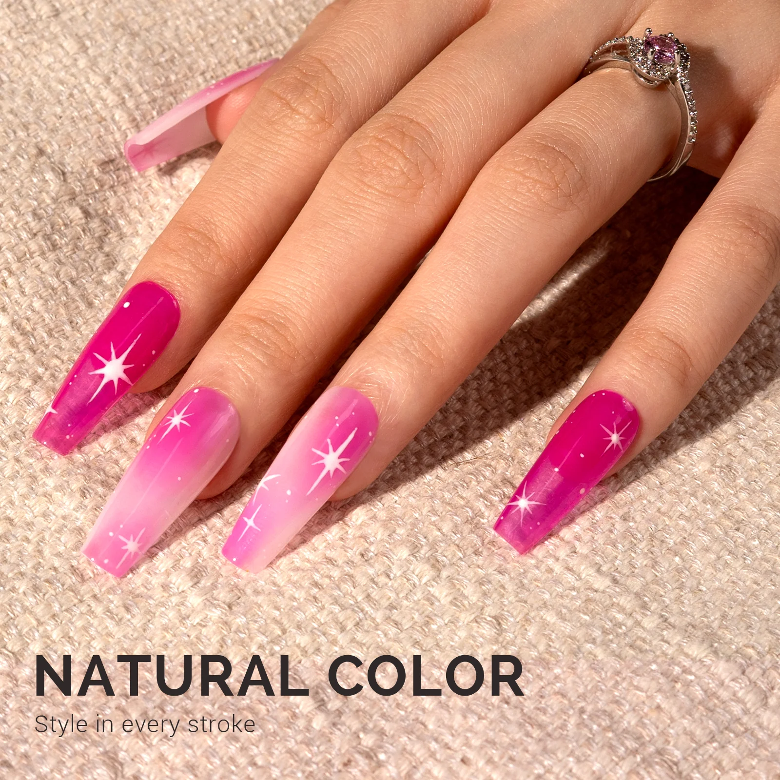 Jeweliver Jelly TPO-Free Gel Polish 15ml - Pink Tourmaline - JIG17 - Image 5
