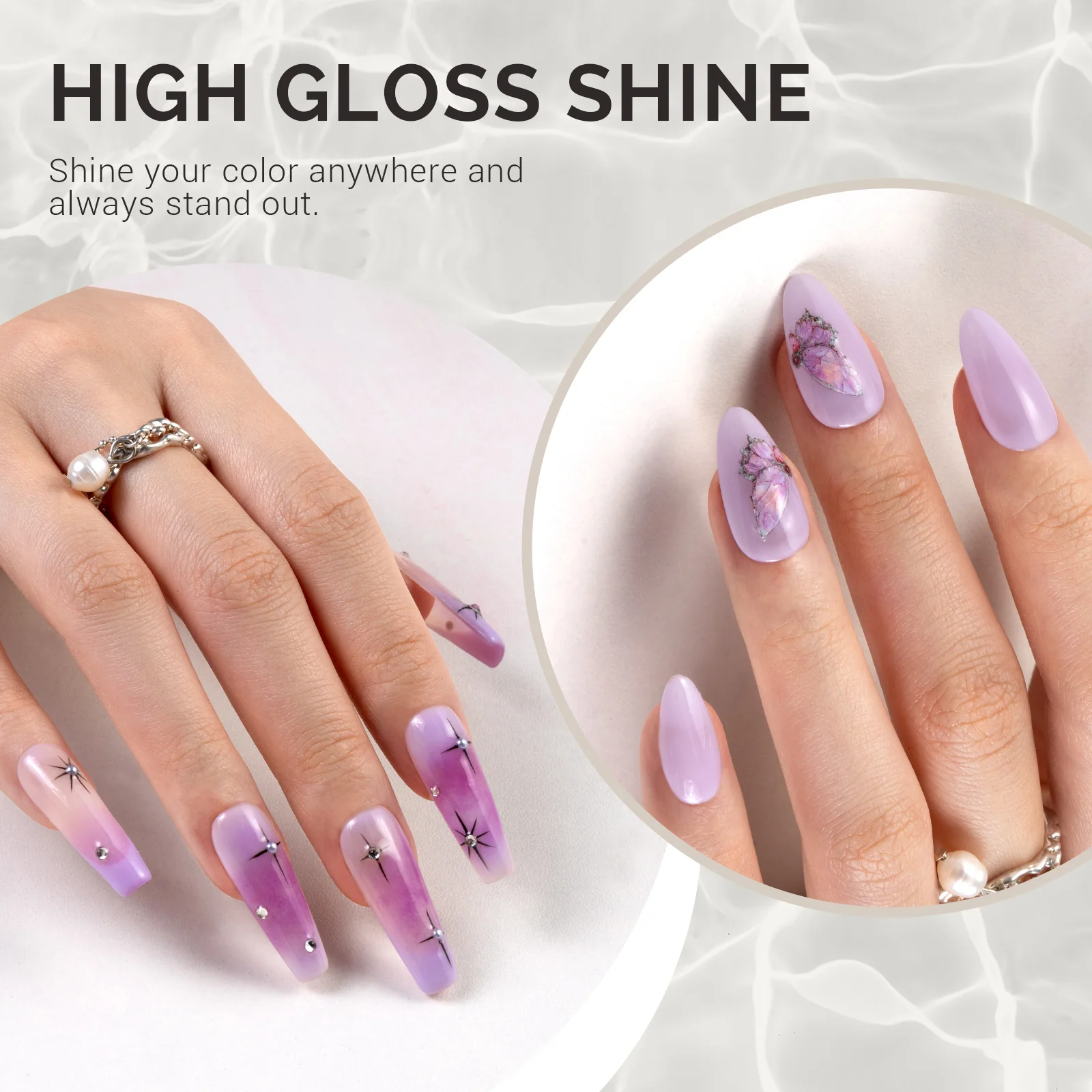 Jeweliver Jelly TPO-Free Gel Polish 15ml - Purple Chalcedony - JM05 - Image 3