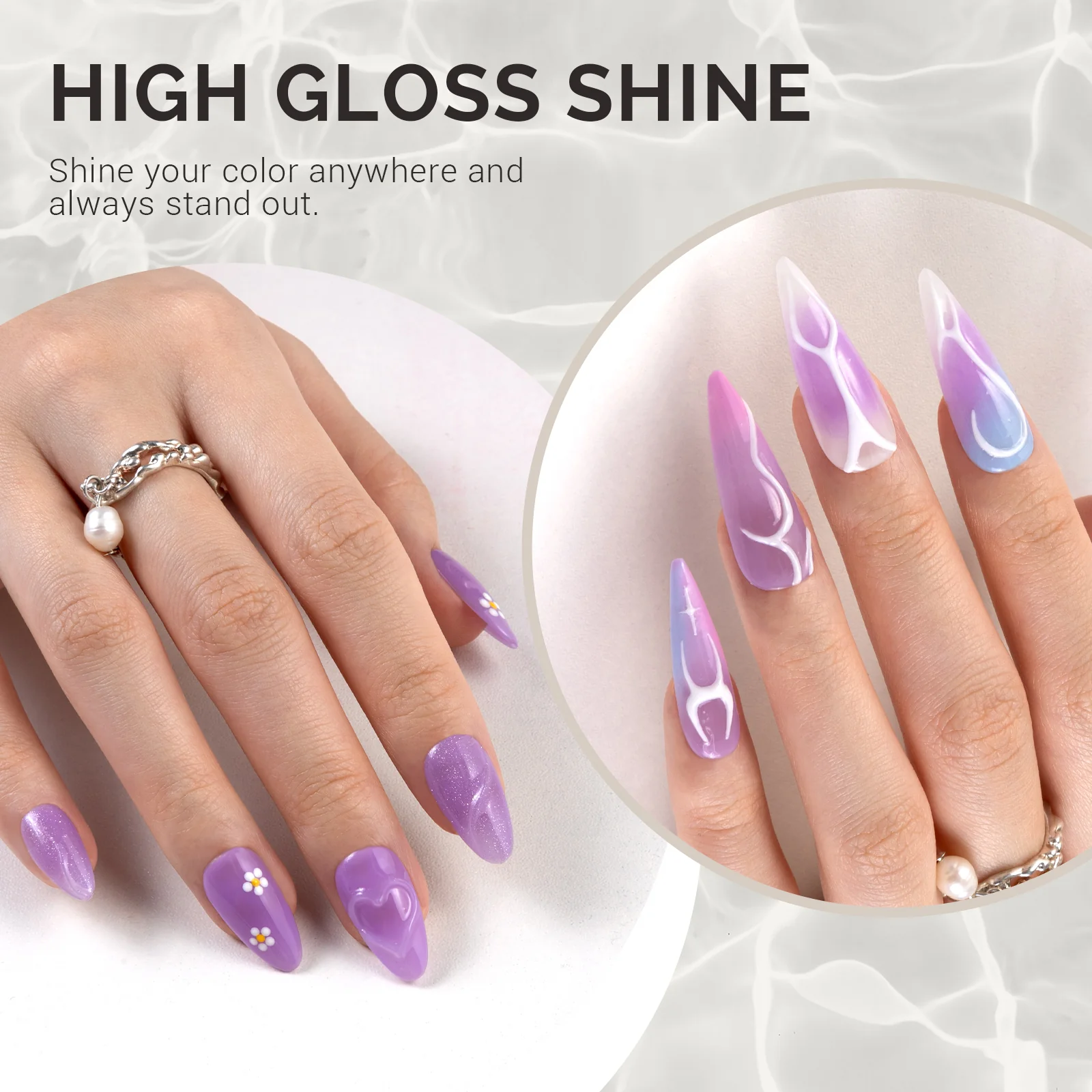 Jeweliver Jelly TPO-Free Gel Polish 15ml - Purple Kunzite - JP39 - Image 2