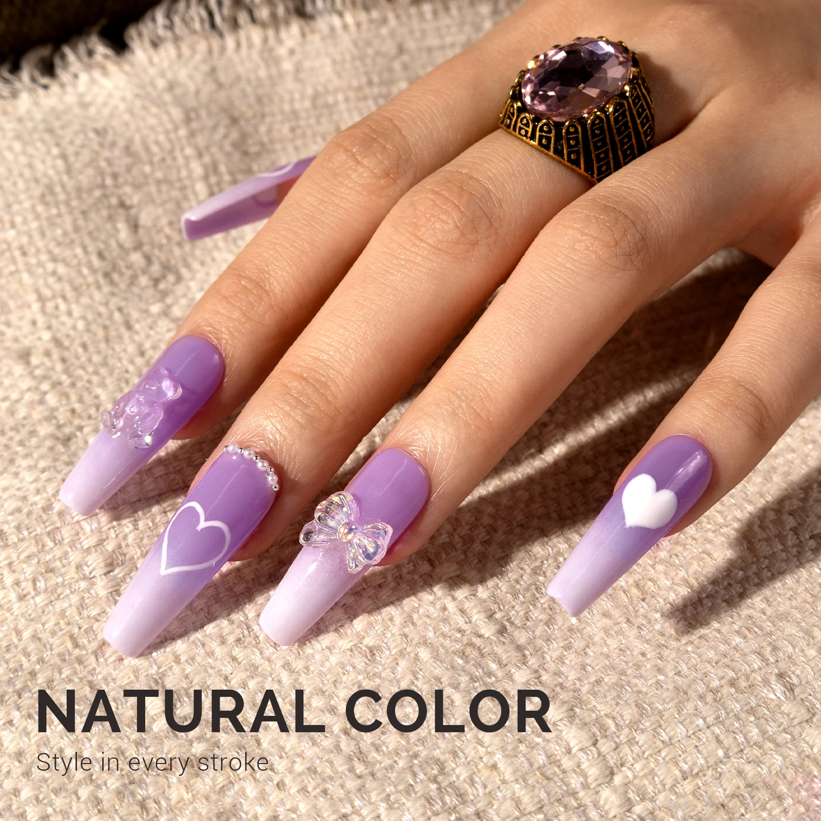 Jeweliver Jelly TPO-Free Gel Polish 15ml - Purple Kunzite - JP39 - Image 4