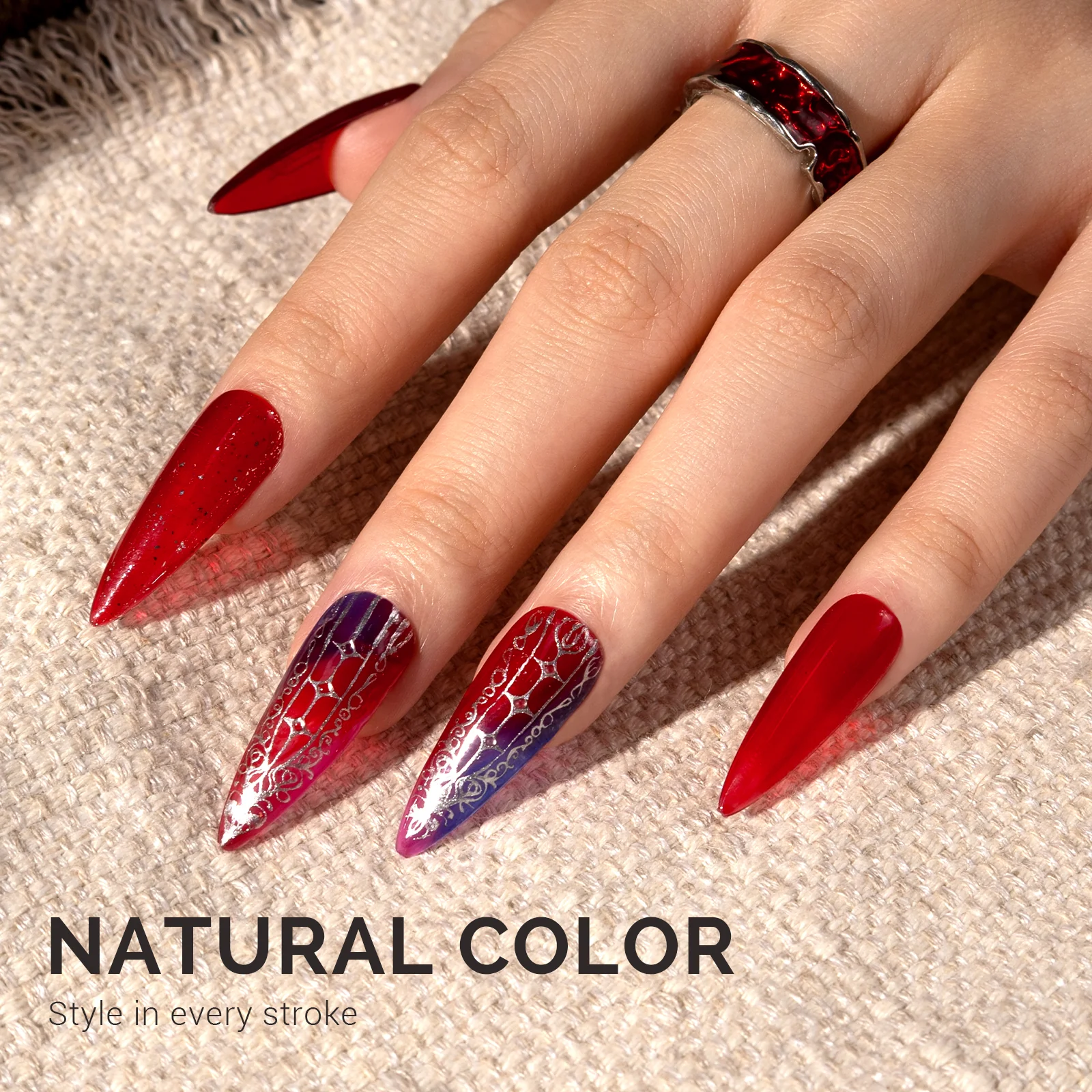 Jeweliver Jelly TPO-Free Gel Polish 15ml - Red Diamond - JDZ30 - Image 5