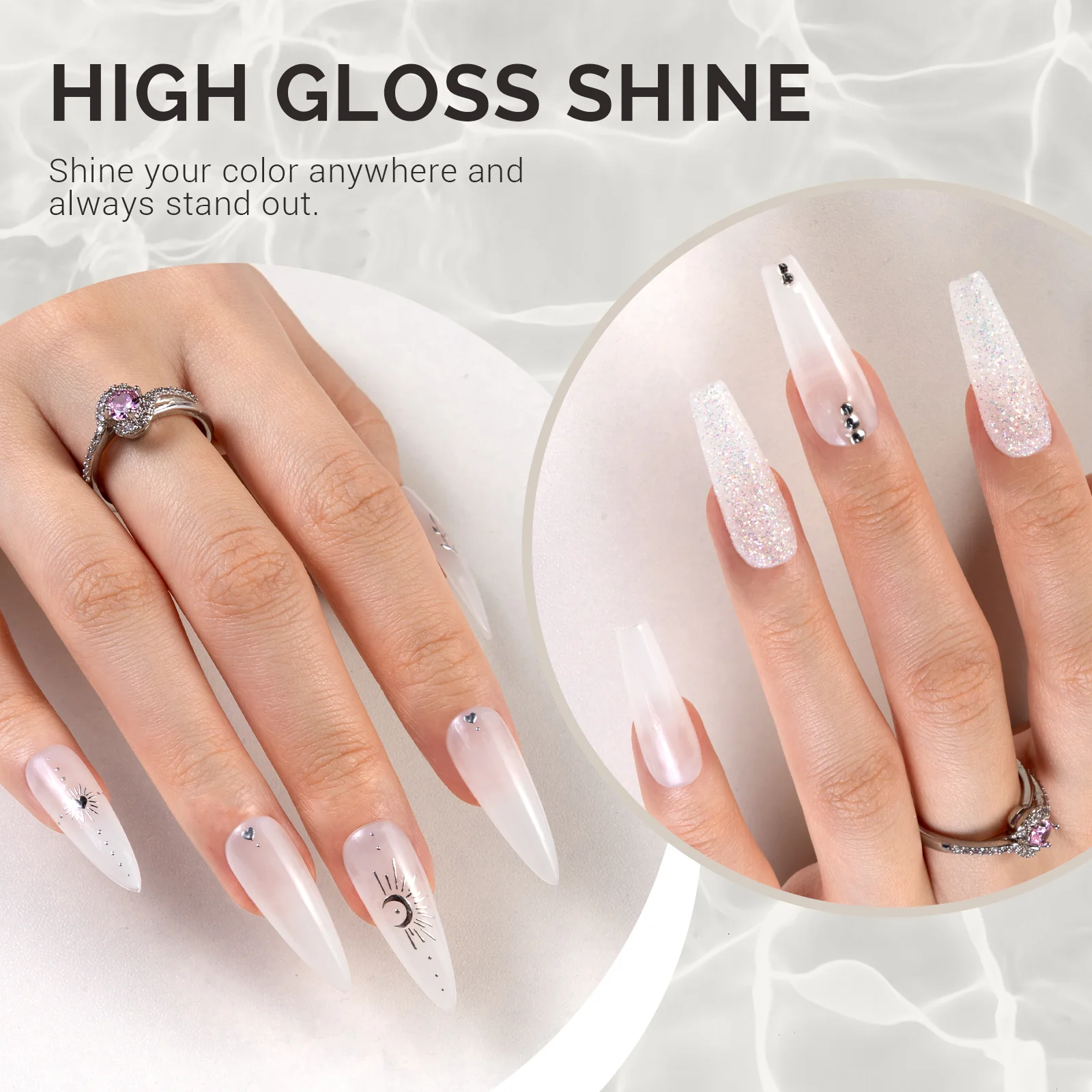 Jeweliver Jelly TPO-Free Gel Polish 15ml - White Goshenite - JFR81 - Image 3