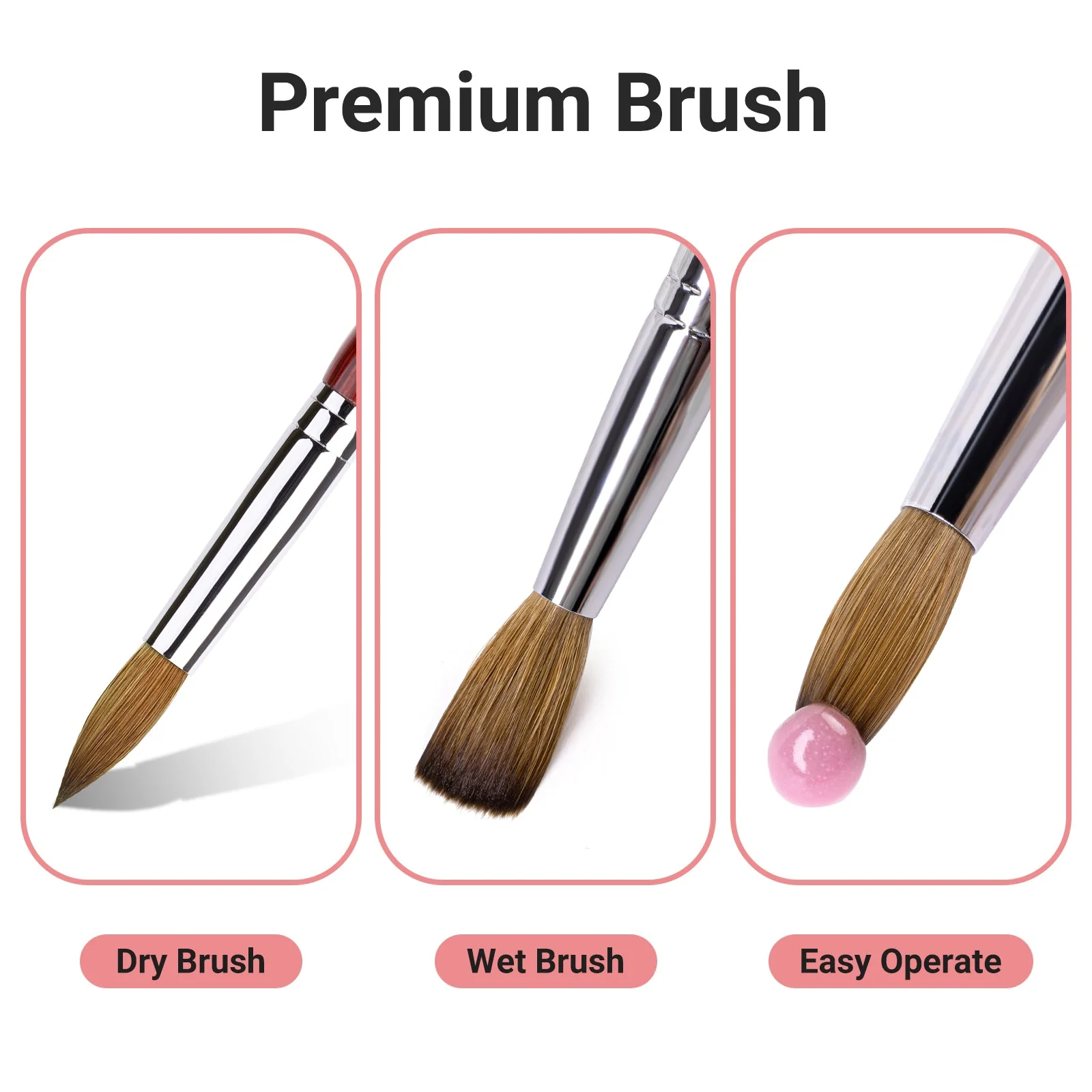 Kolinsky Acrylic Nail Brush - Image 4