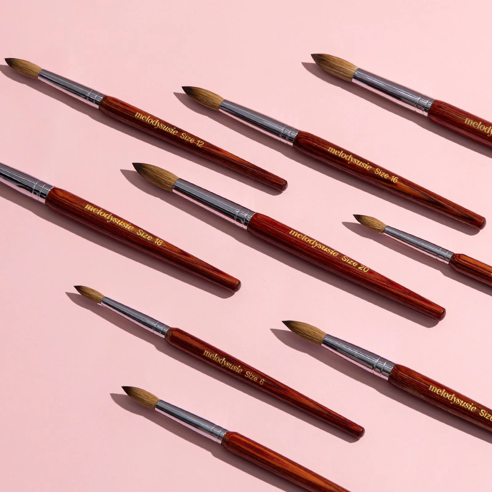 Kolinsky Acrylic Nail Brush - Rosewood Handle - Image 29