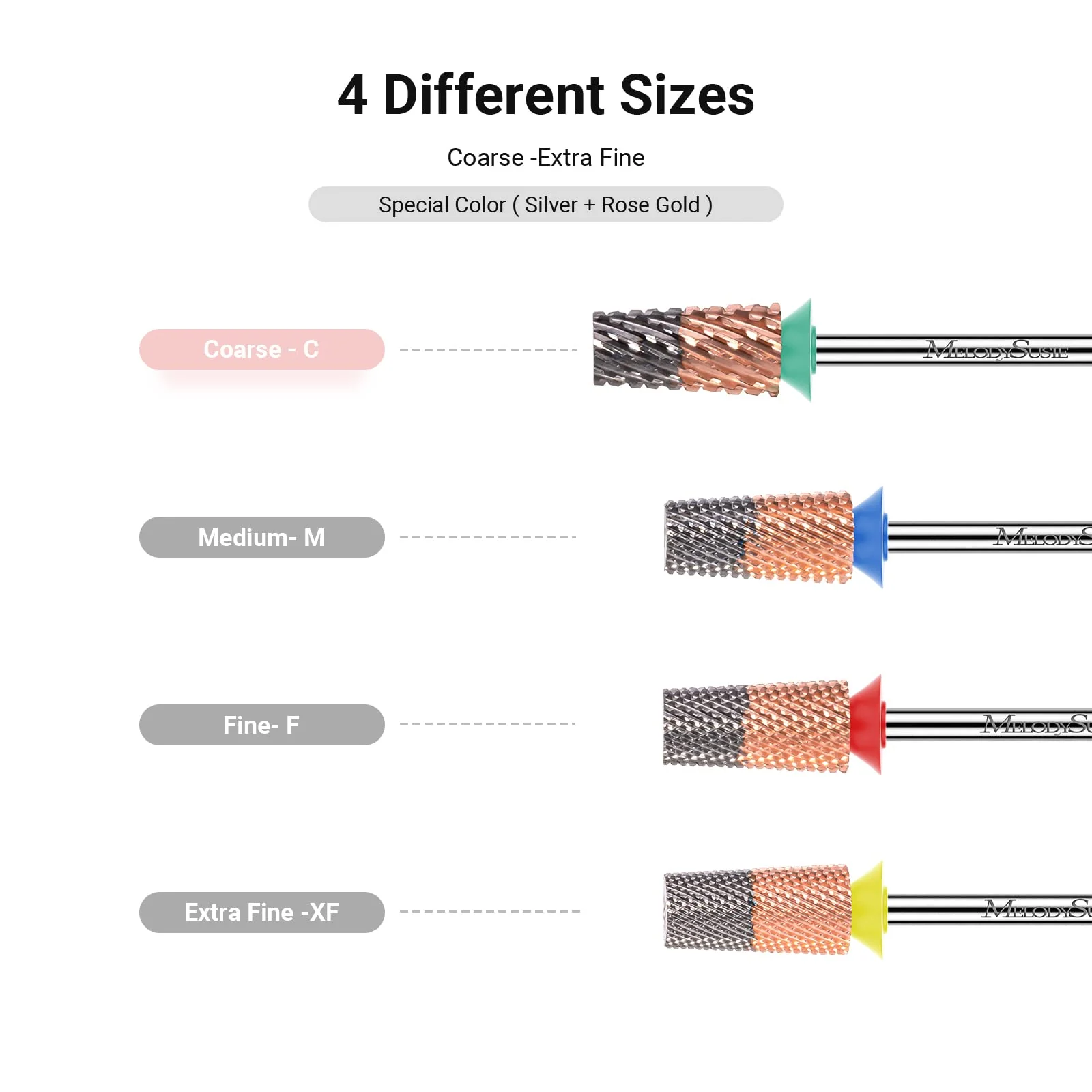 Large Tapered Barrel Tungsten Carbide Nail Drill Bits - Image 3