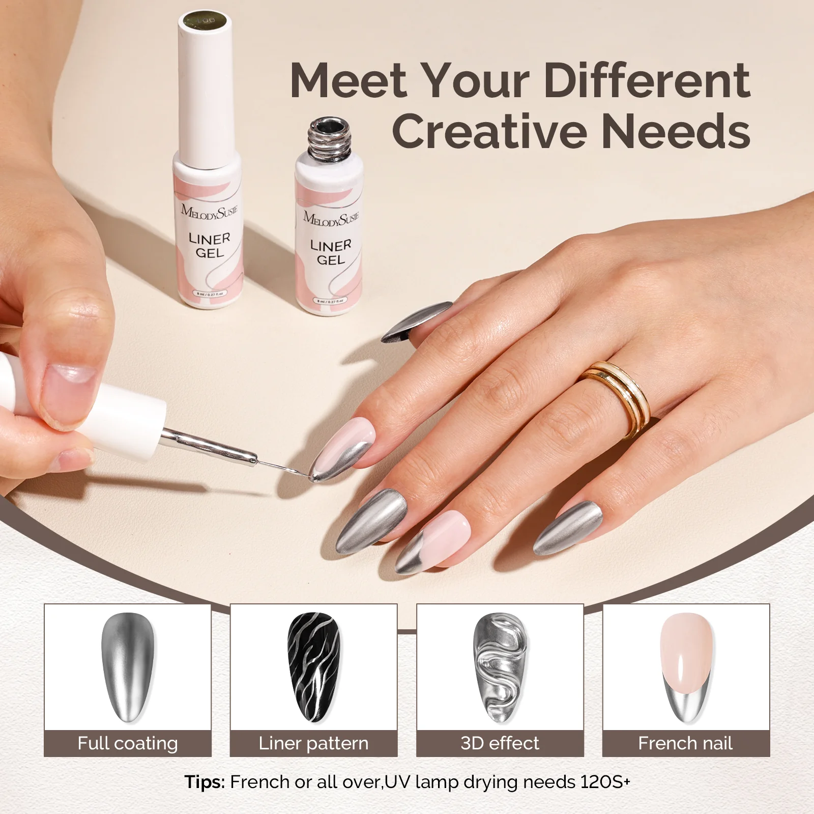 Liner Gel Nail Art Polish 8ml - Image 9
