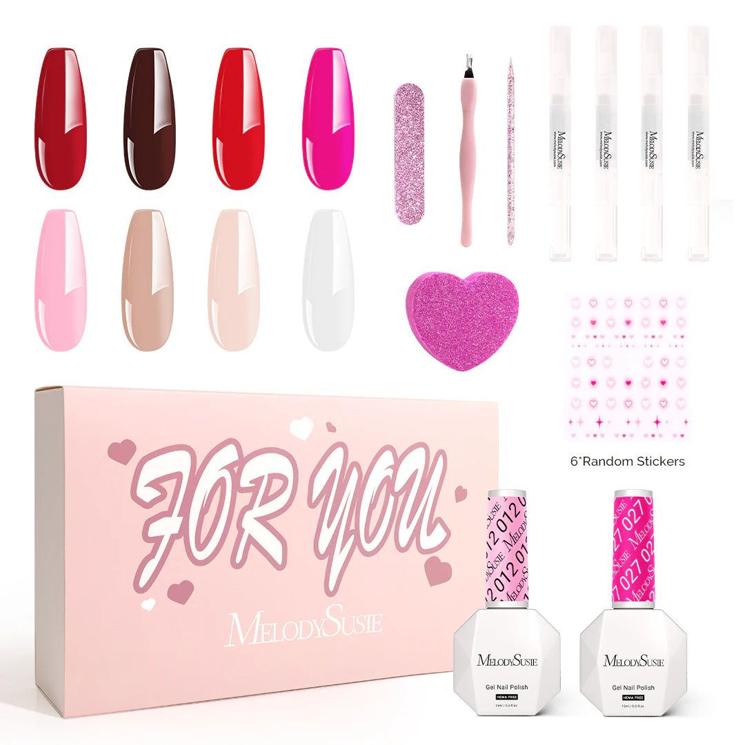 Lovely Sweetheart HEMA-Free Gel Nail Polish Gift Box - 8 Colors