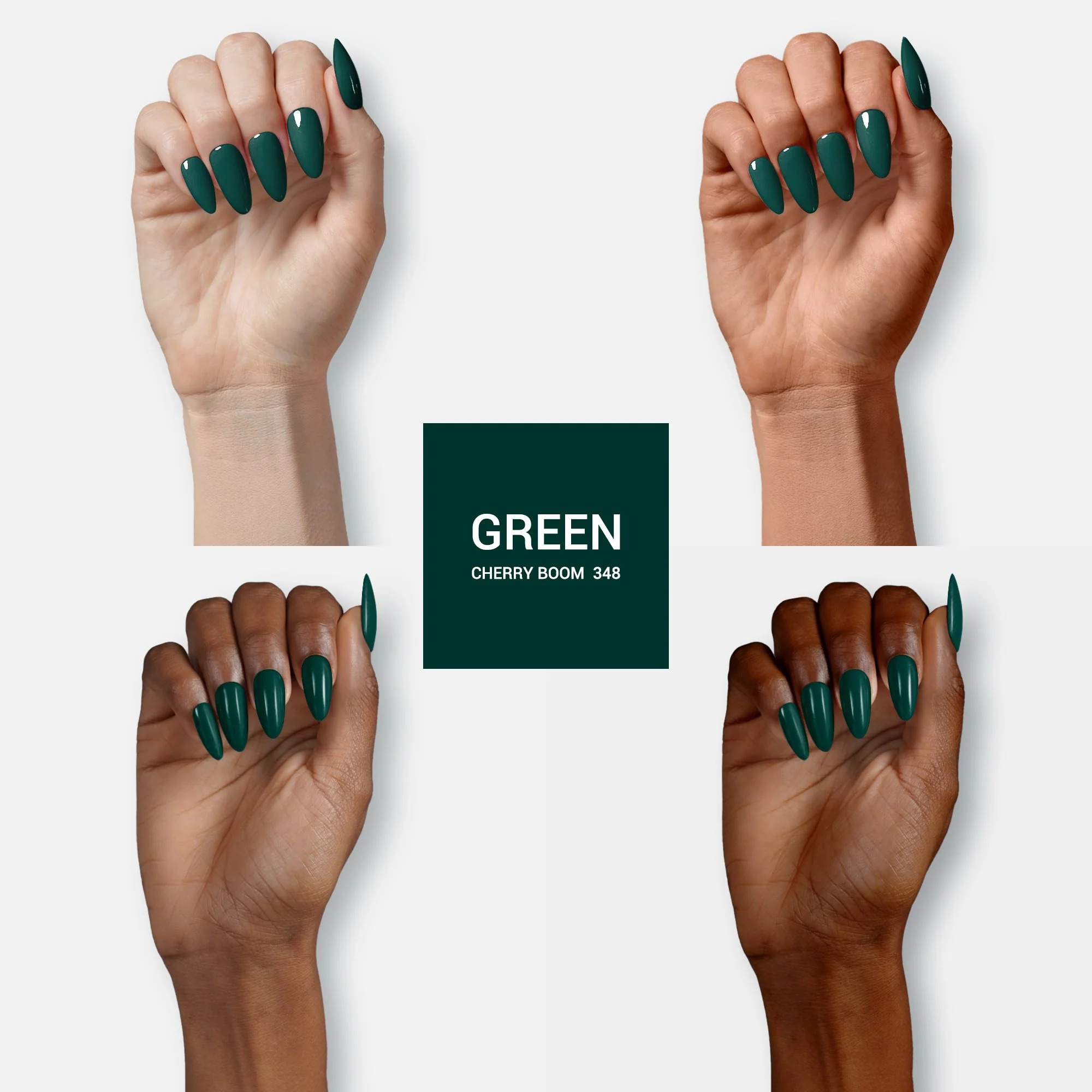 348 Lush Moss - TPO-Free Thick Nail Gel Polish(15ml) - Image 2