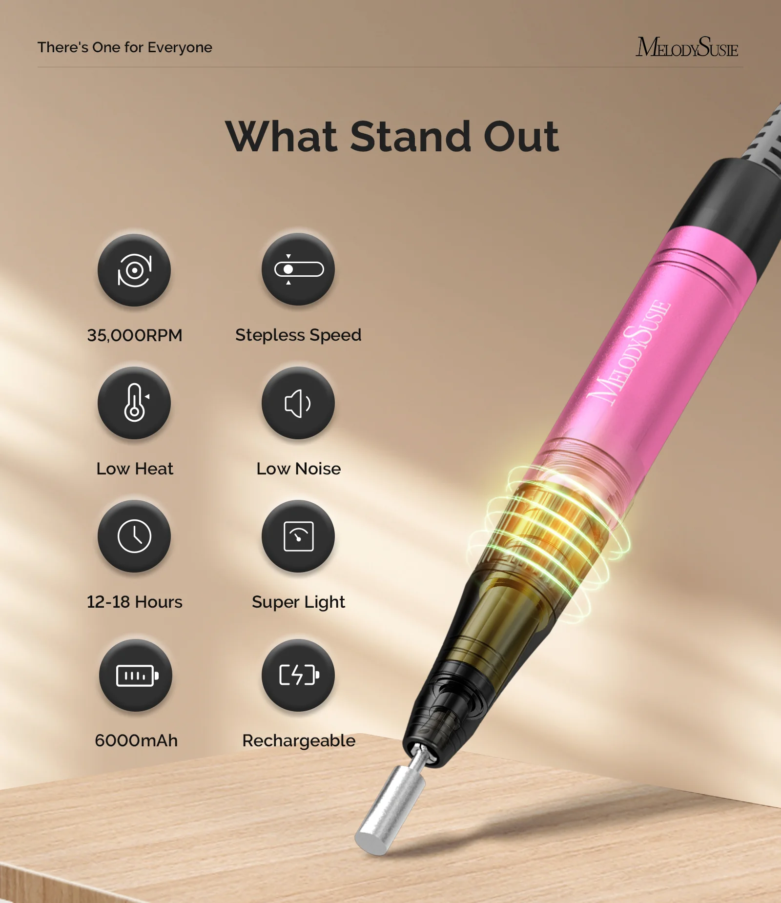 MB450E Brushless Motor Nail Drill Gift Box - Image 8
