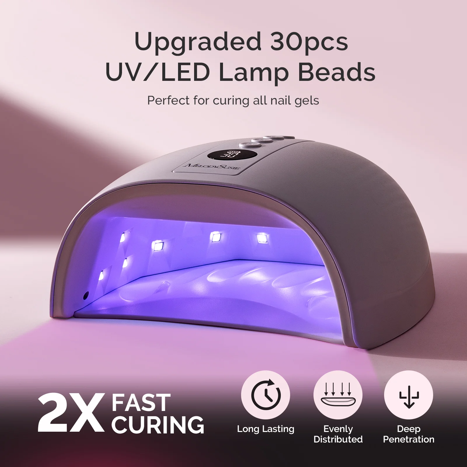 Melodysusie x Prettyndivine SC300F Nail Drill & P-Plus30G Nail Lamp Gift Box - Image 4