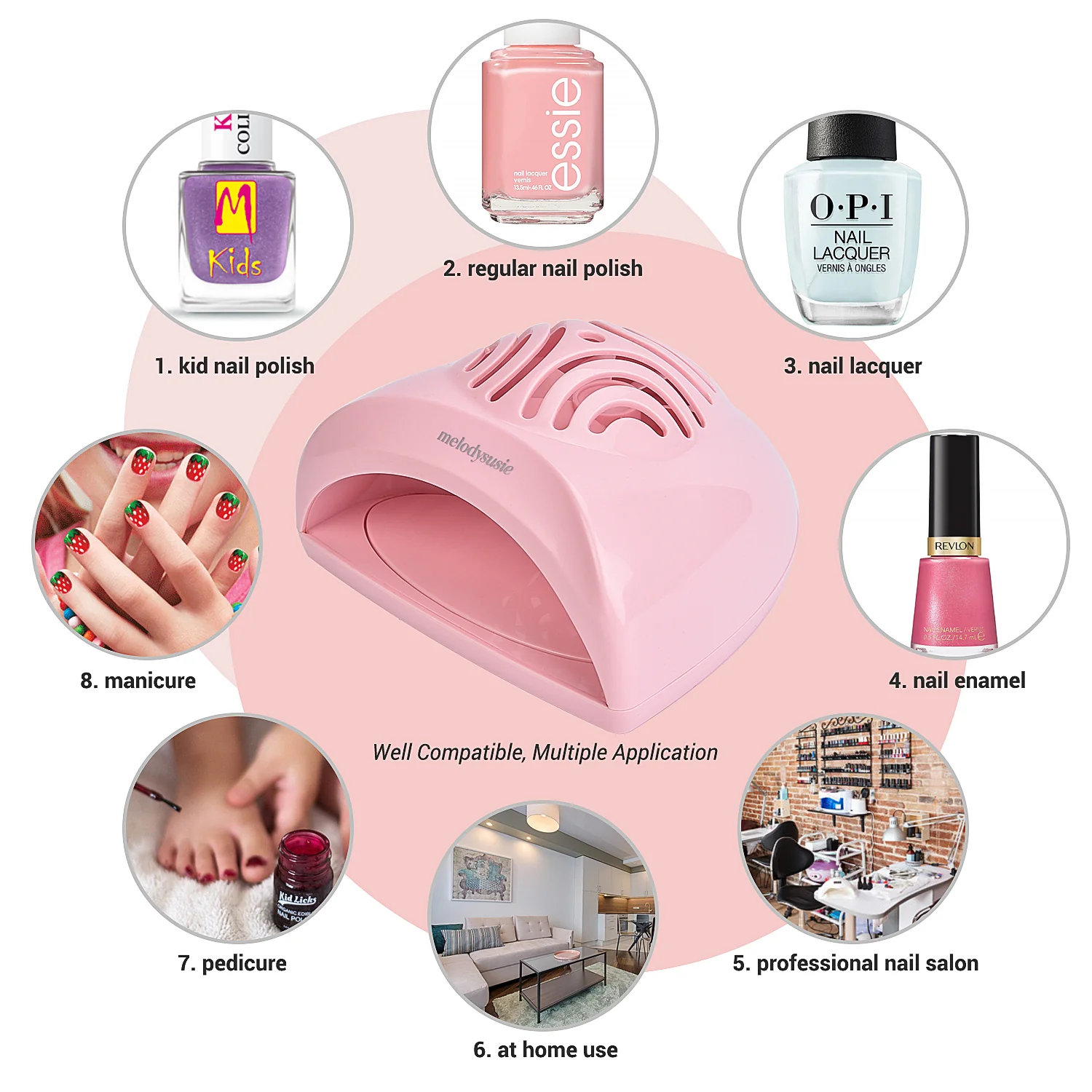 P-Art-Fan Mini Fan Nail Lamp - Image 5