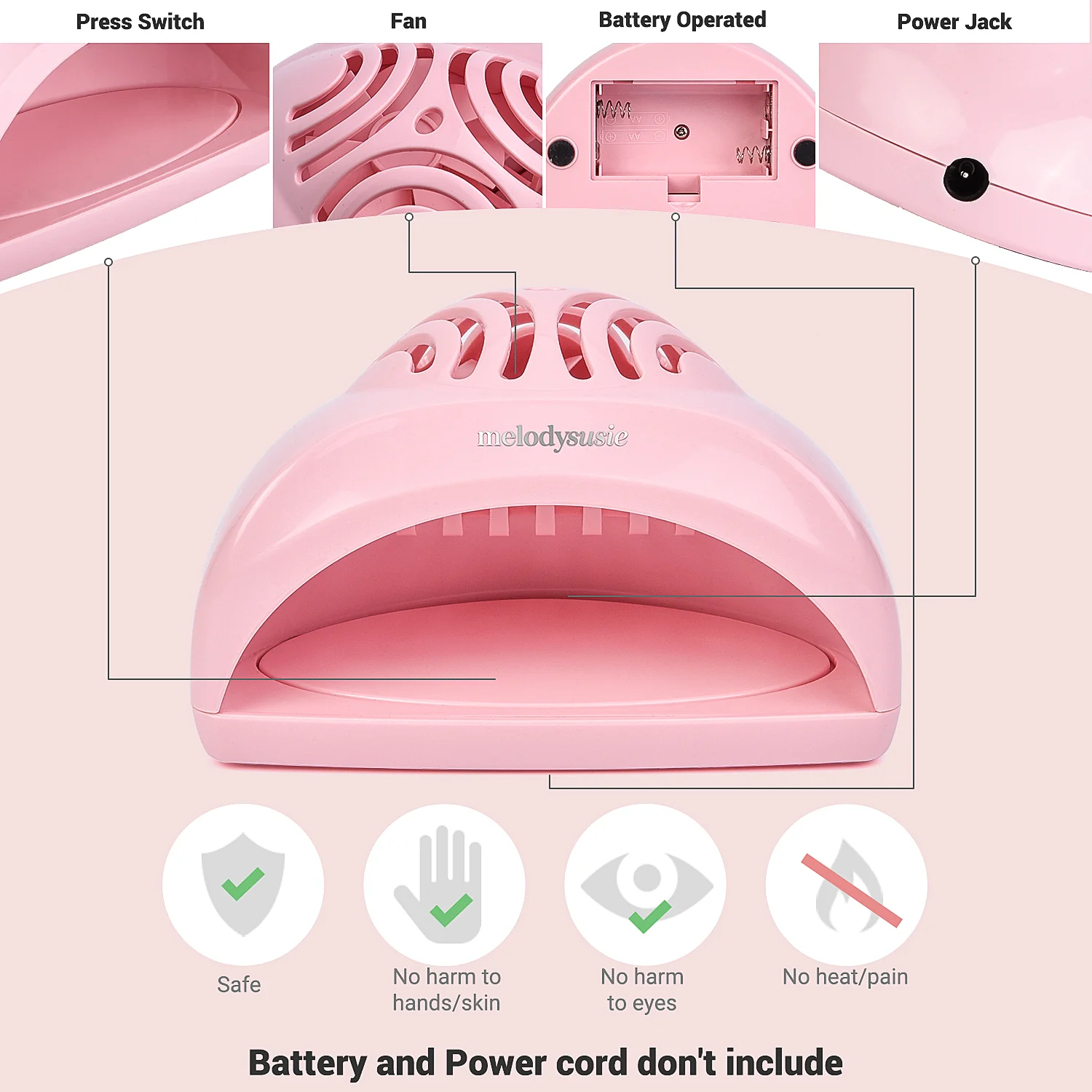 P-Art-Fan Mini Fan Nail Lamp - Image 9